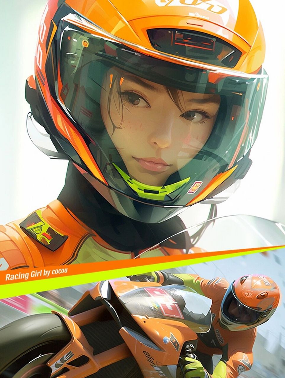 机车coolgirl 9315|头盔一戴,谁见谁爱!