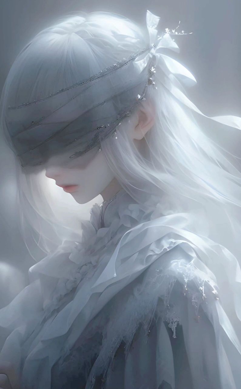 蒙眼少女|手机壁纸