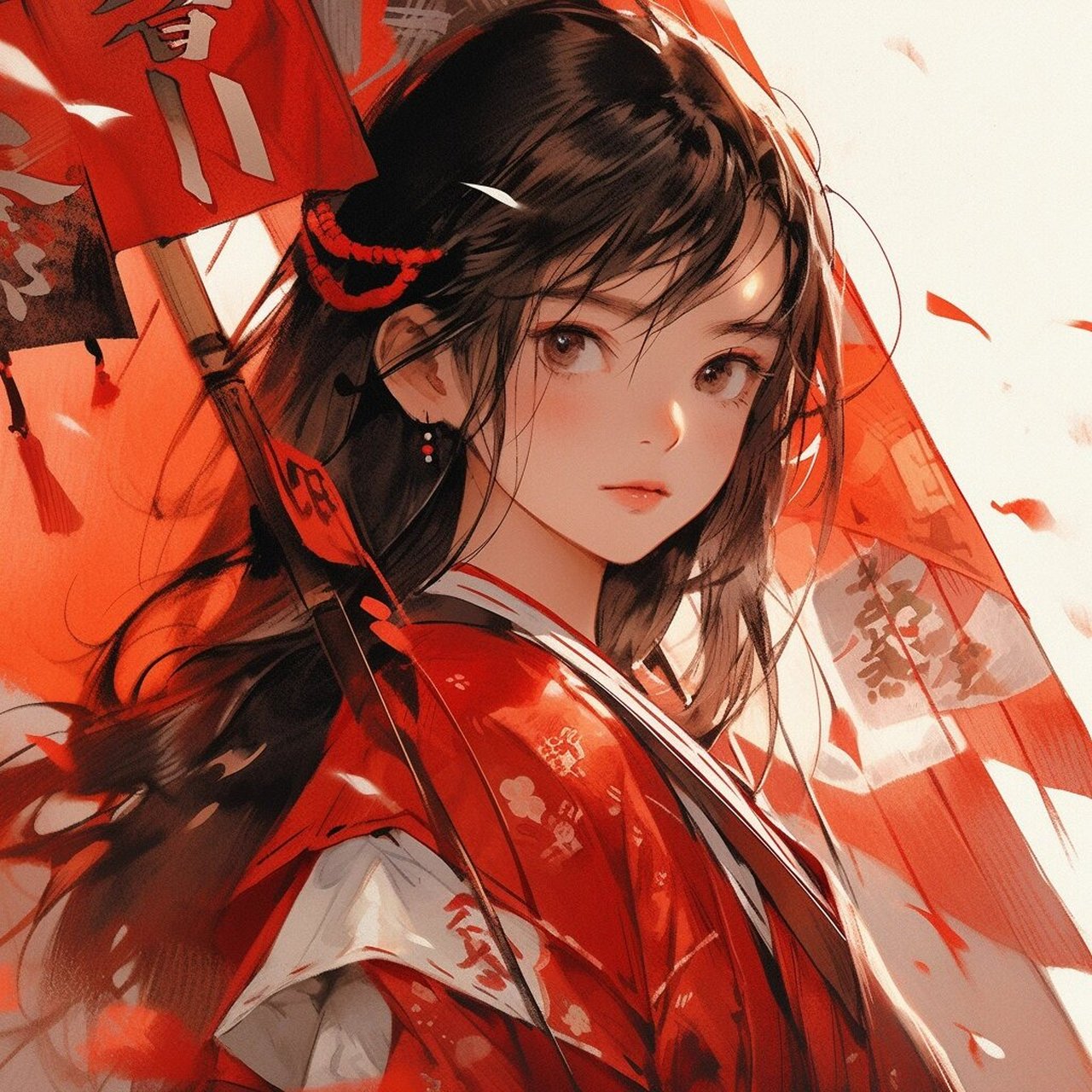 古风红衣少女头像 9597 古风红衣少女,倾城一笑 9478 她如