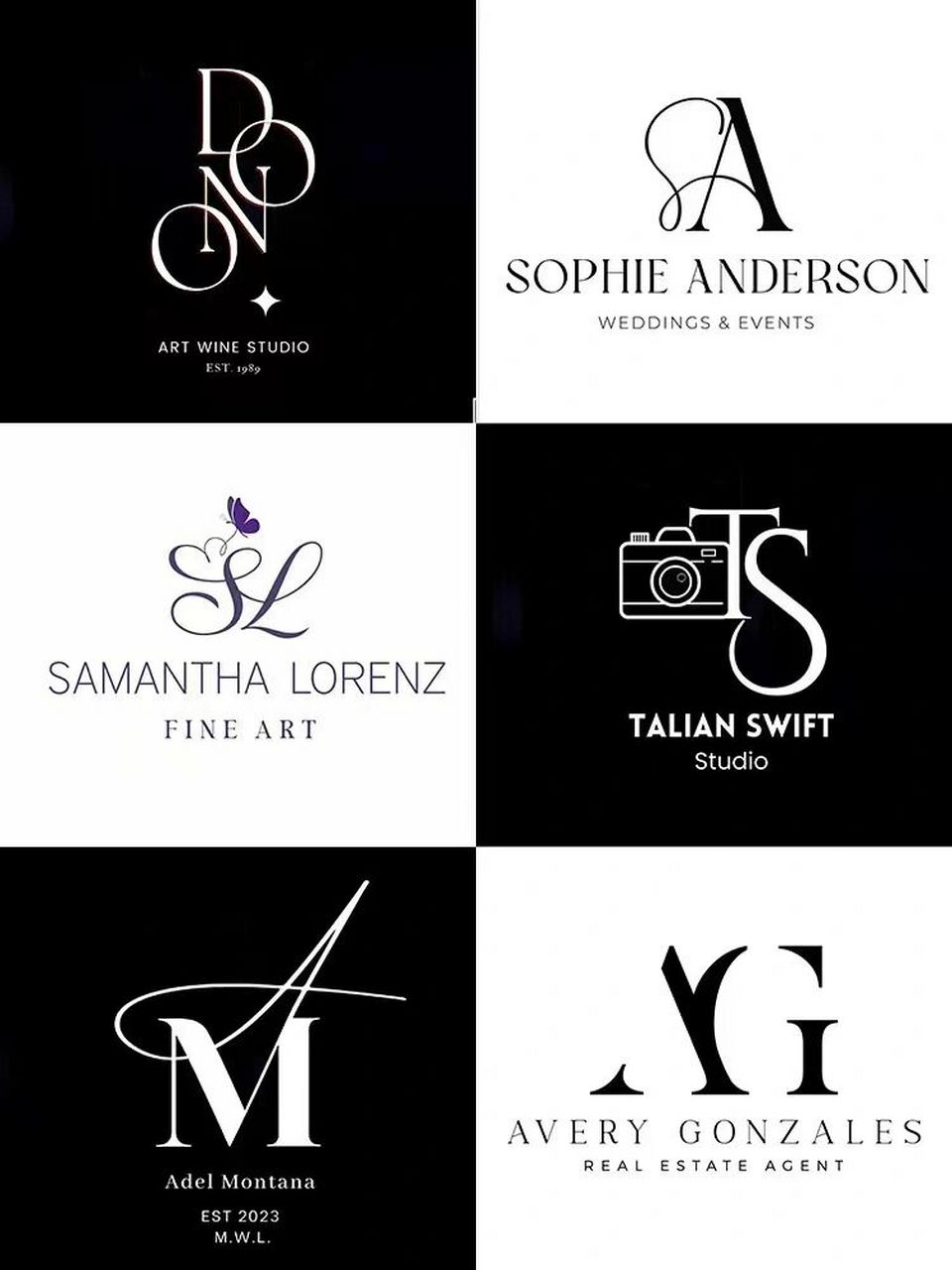 创意元素英文字母组合logo水印商标门头 #字母logo# #英文logo设计