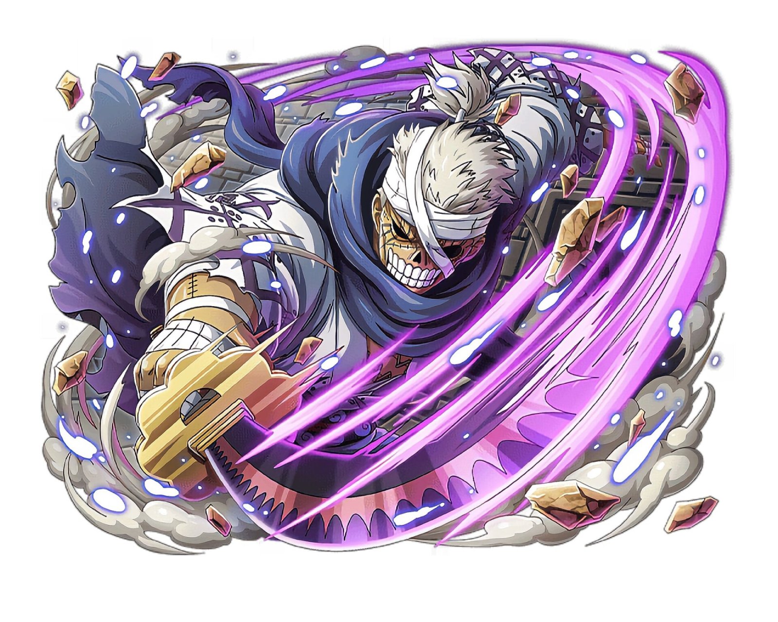 海贼王人物篇2  "斩龙武士"霜月龙马 97所属组织:和之国,莫利亚僵尸