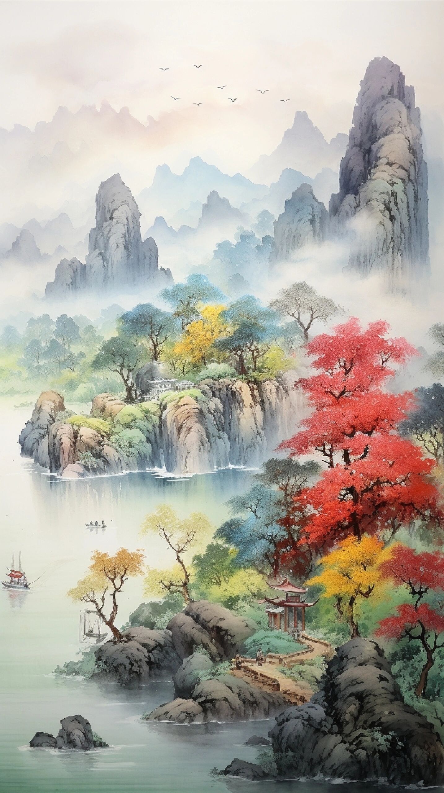 山水风景画