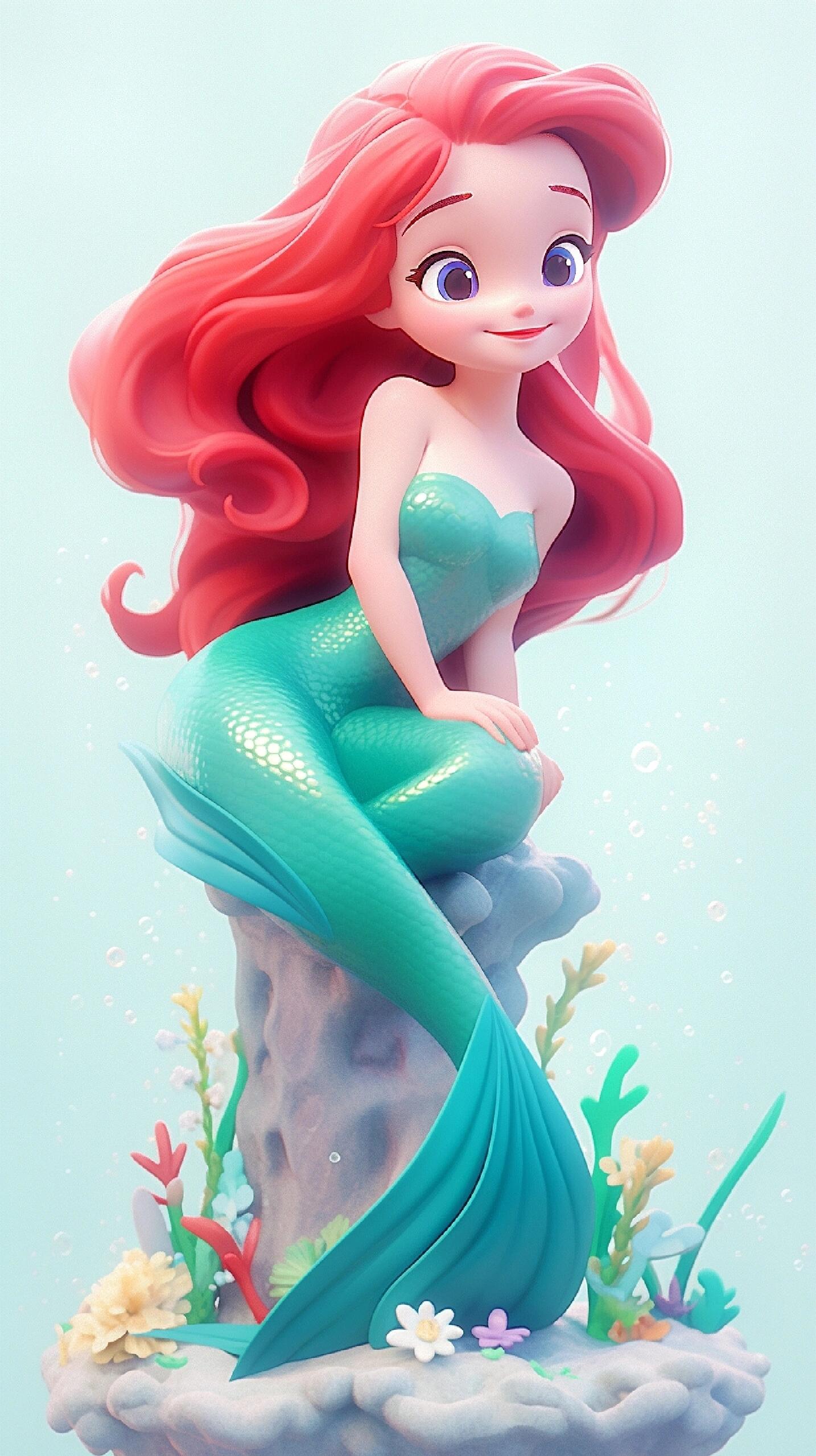 美人鱼公主 谁的童年没有幻想过美人鱼,反正我是有的,你们呢?