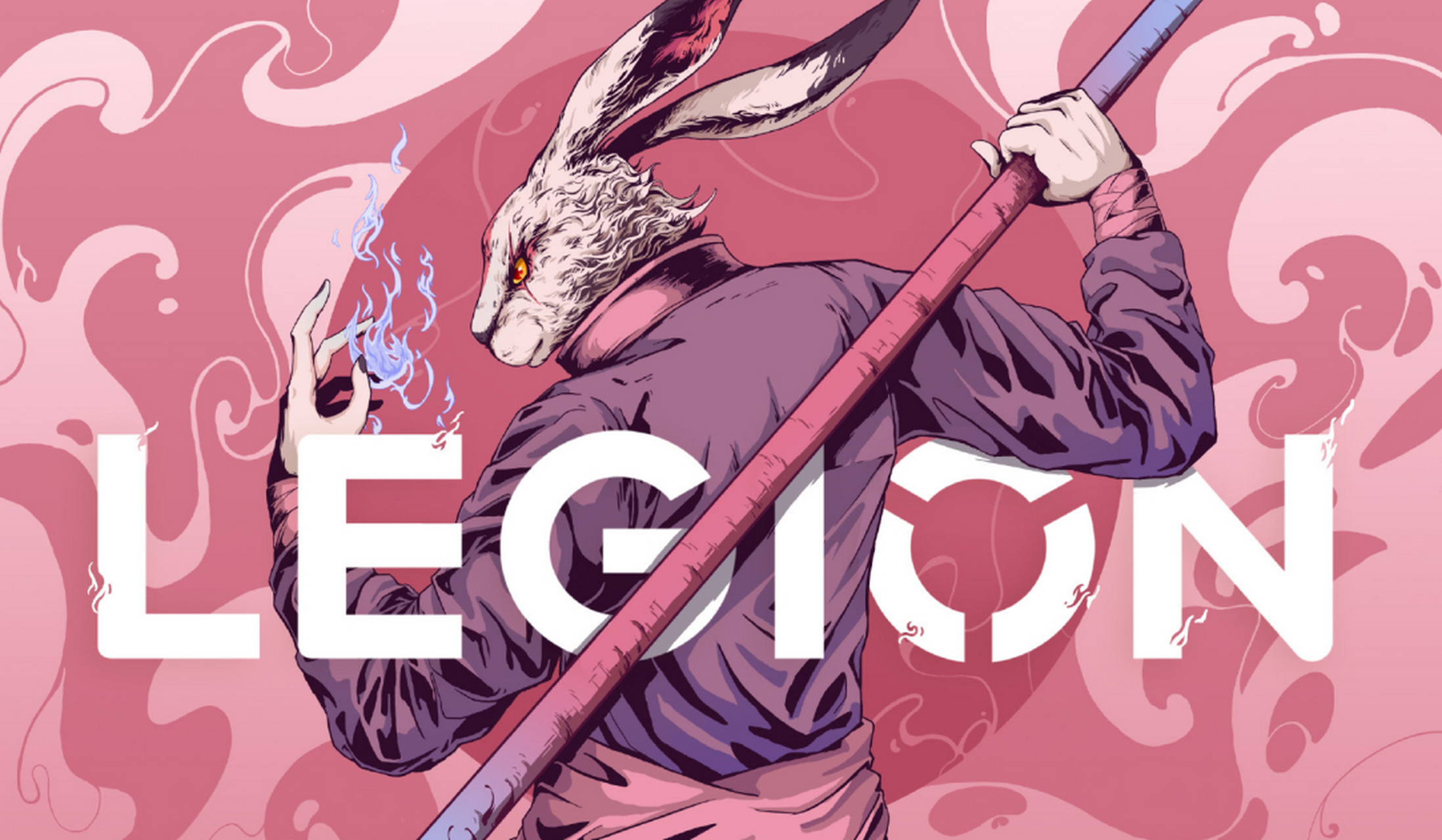 同时,变化的还有拯救者和legion字体,与logo图形更有统一性.