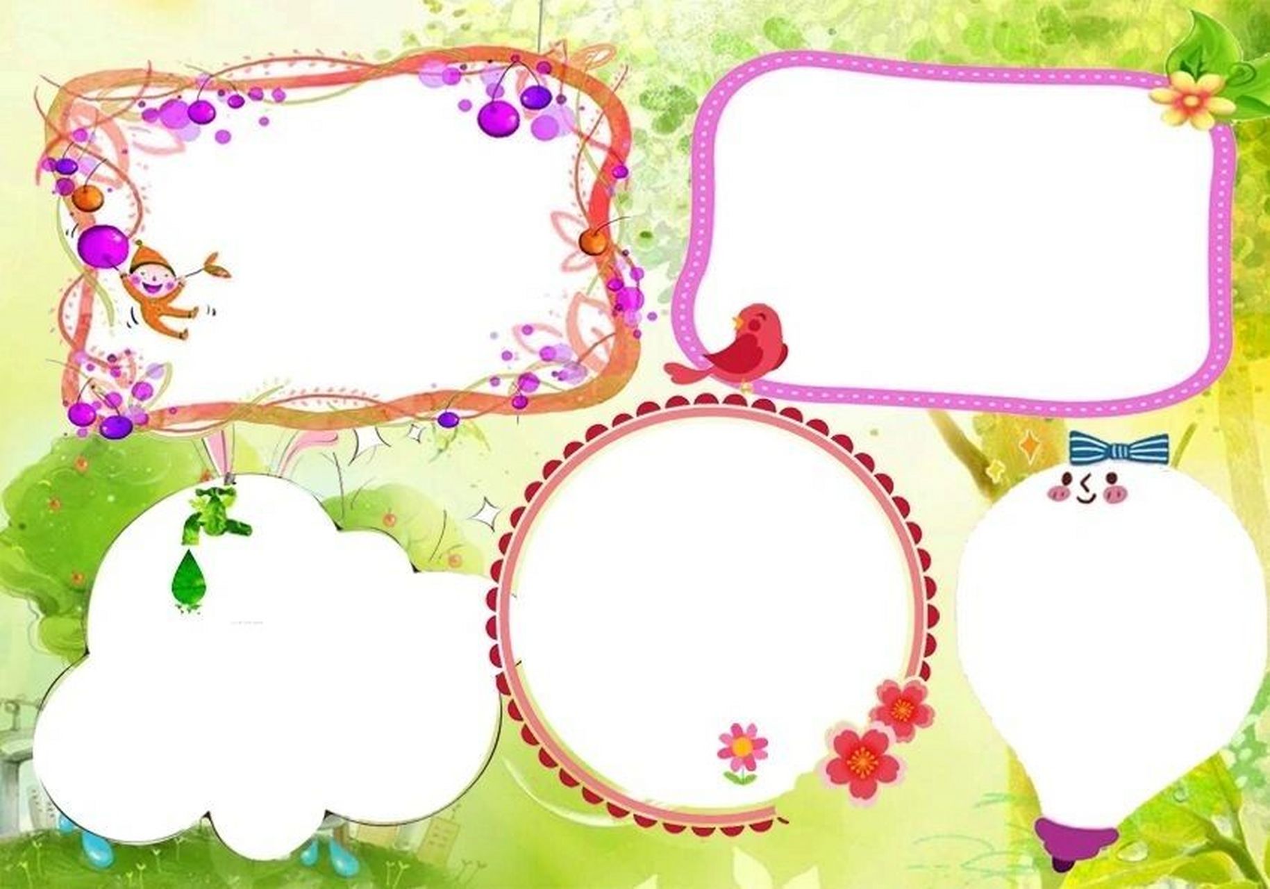 边框是区分手抄报里文字和图案的中介,一个有创意的边框,能让这份手