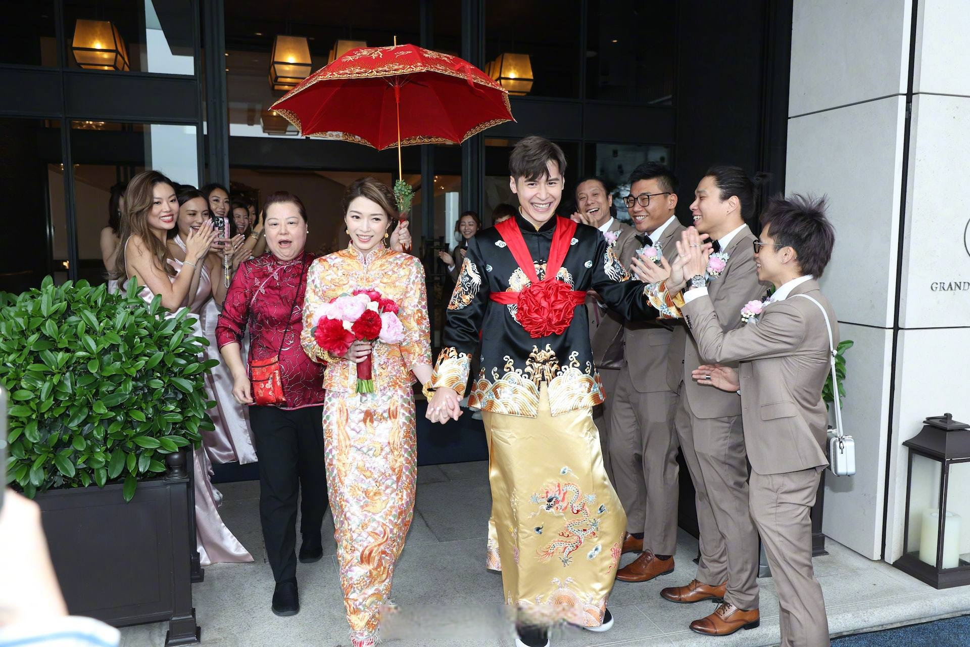 陈家乐连诗雅结婚# 艺人陈家乐与连诗雅举行婚礼,男才女貌俊男索女.