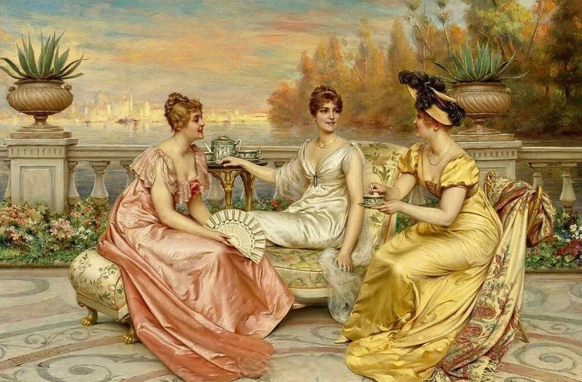 "扇子历史久远,最初都是身份,地位,礼仪的象征;欧洲宫廷贵妇往往以