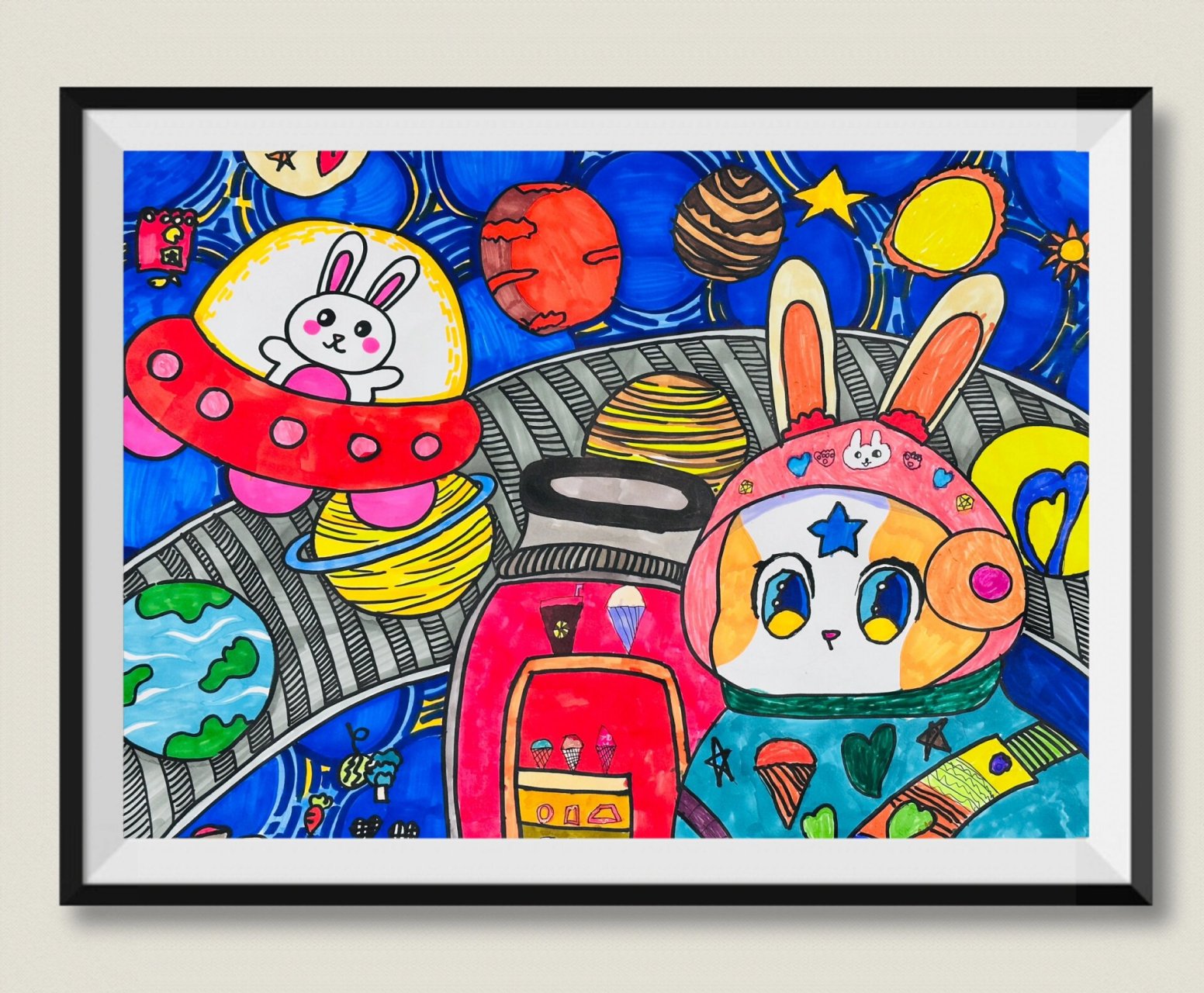 幼儿园大班版  科技创新科幻画系列