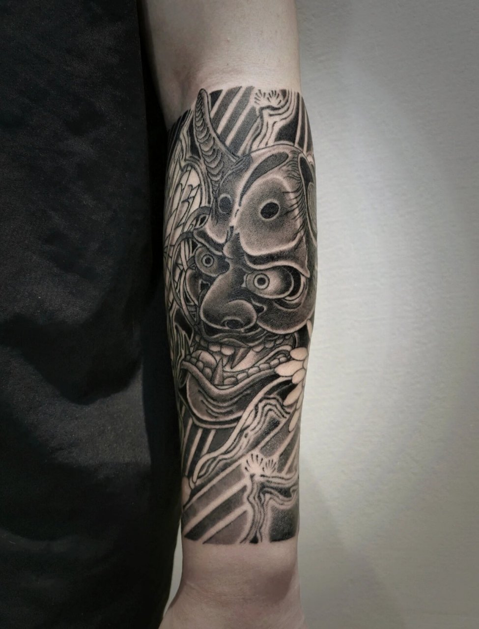 【长沙纹身】关东风日式老传统般若 顾客说想要特别一点的老传统般若