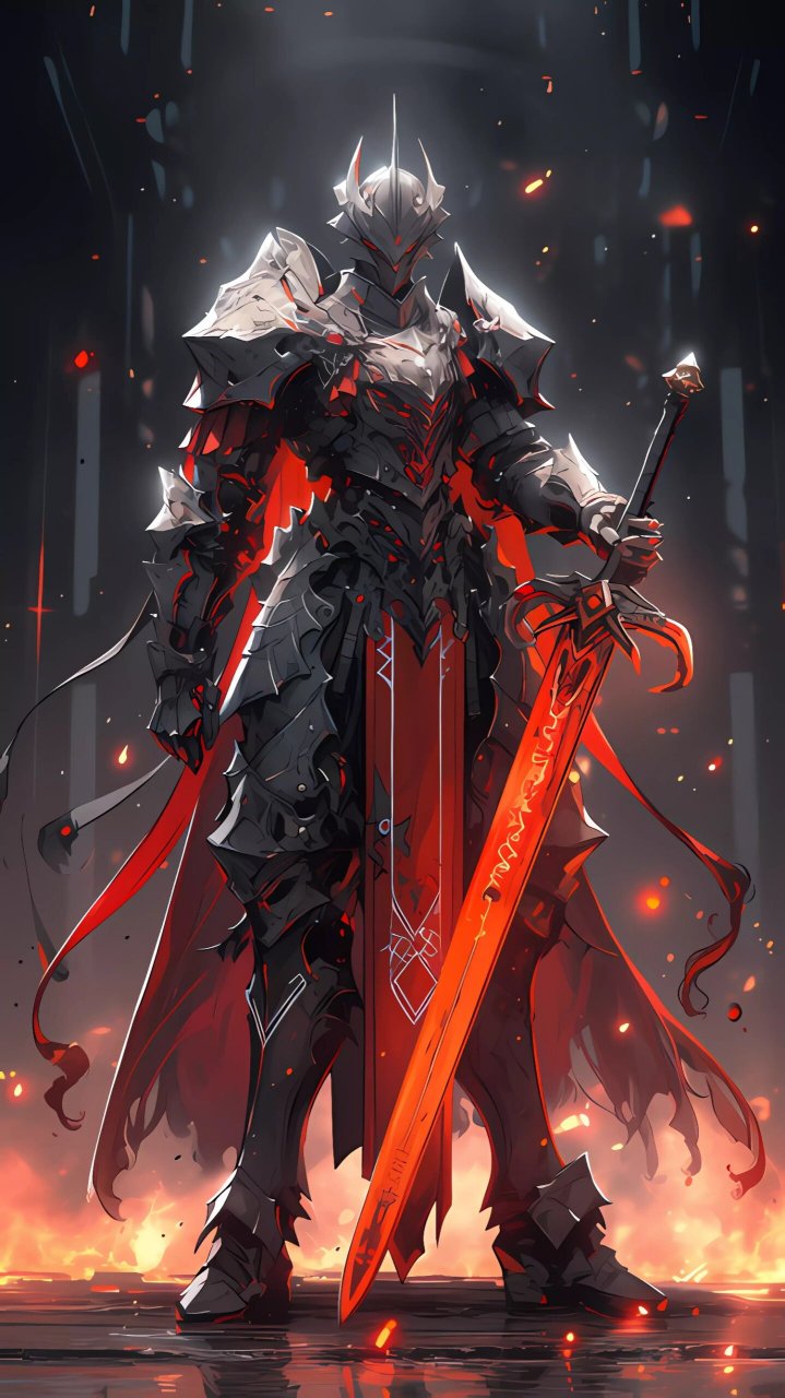 盔甲和机甲结合的剑客