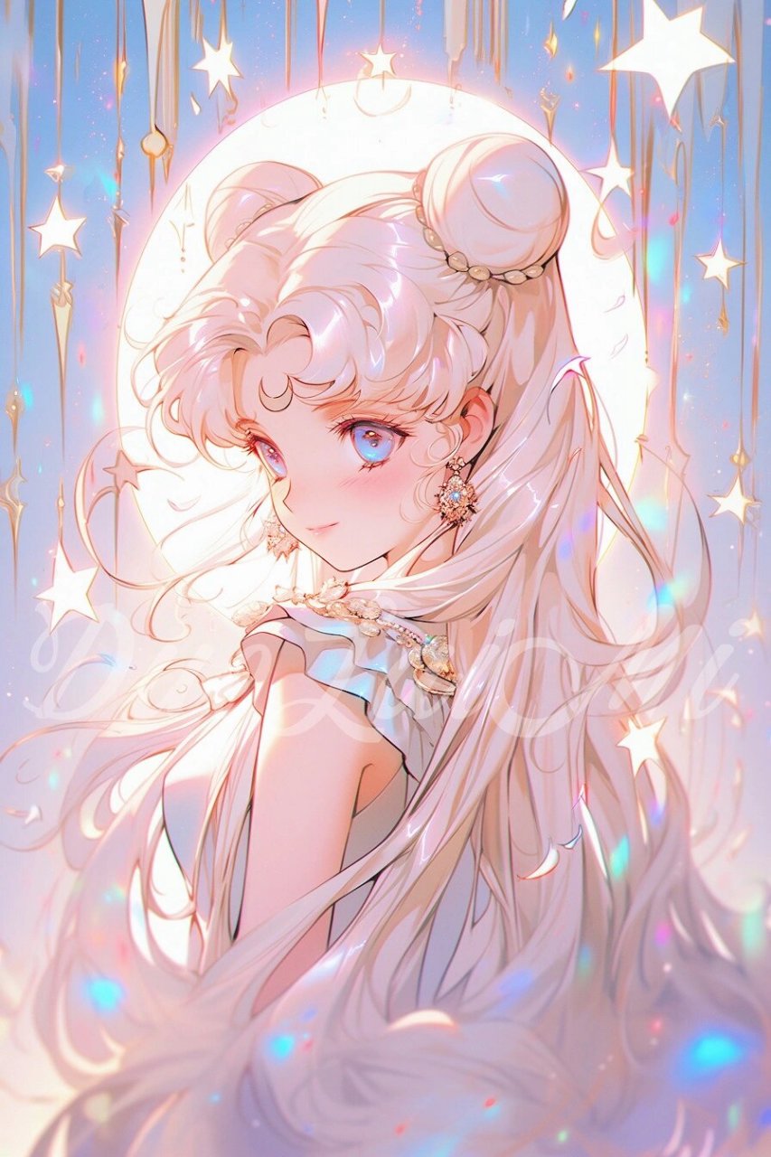 二次元头像8215侧身回眸美少女战士 月野兔