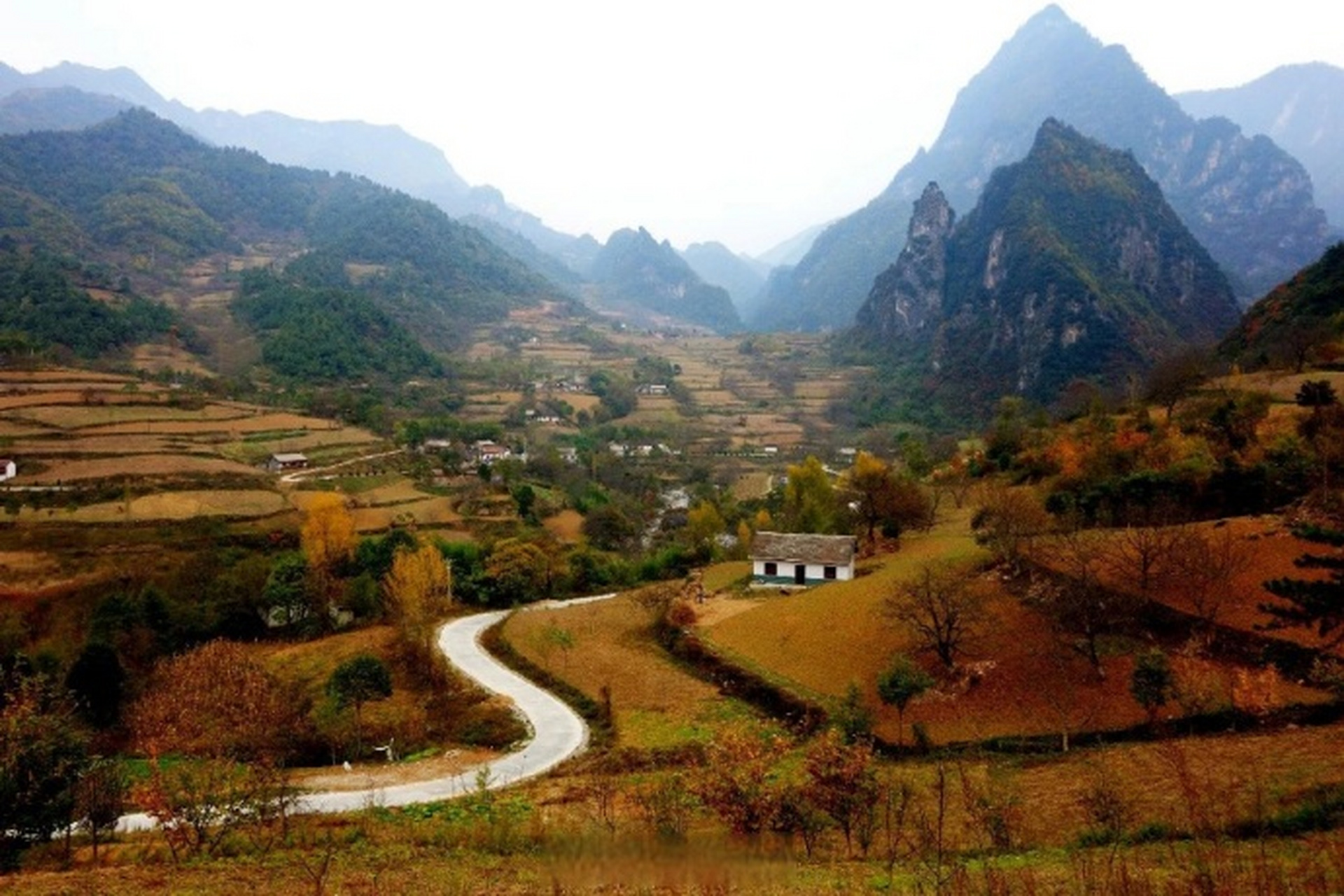 的冬天来了,迈着轻盈的步履款款而行】两当的初冬既是一帧帧暖心画面