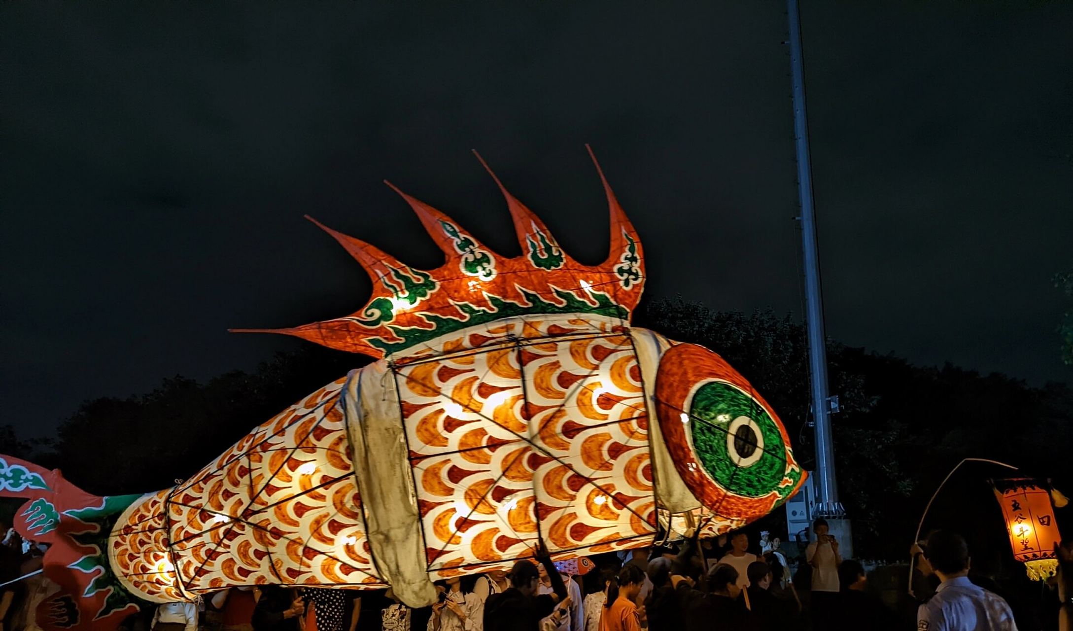 安徽非遗—汪满田鱼灯   现场有接近8米的鱼灯进行游行,视觉盛宴!