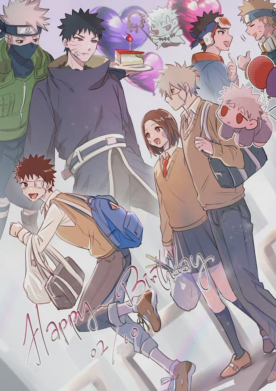 2月10日是「火影忍者」宇智波带土的生日! 推特贺图