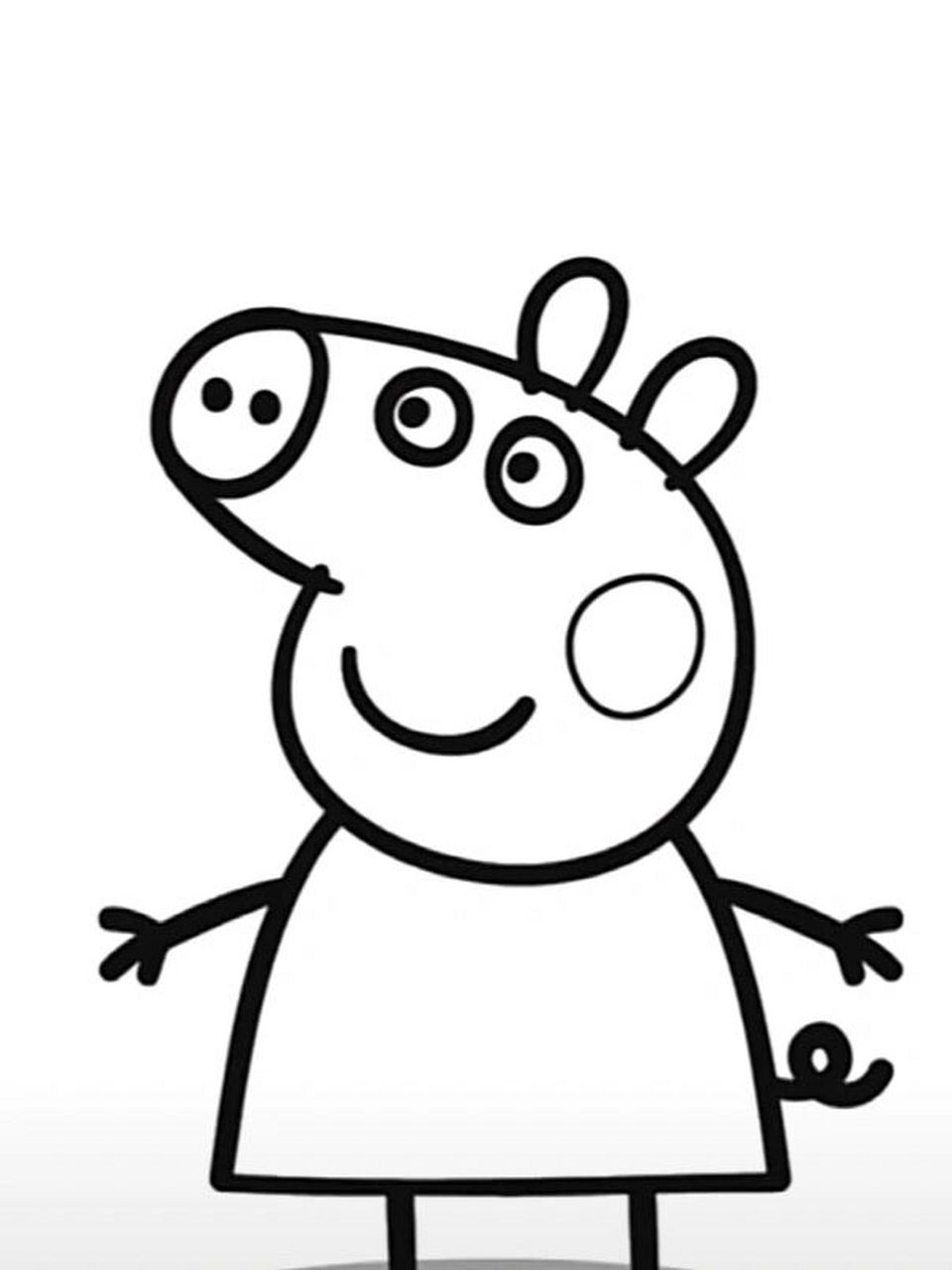 幼儿园3-4岁小,中班涂色简笔画 幼儿园简笔画涂色素材 9315截图