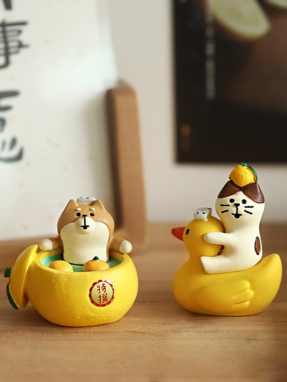 柚子猫咪动物摆件|夏天的第一只柚子猫来咯 每次看到