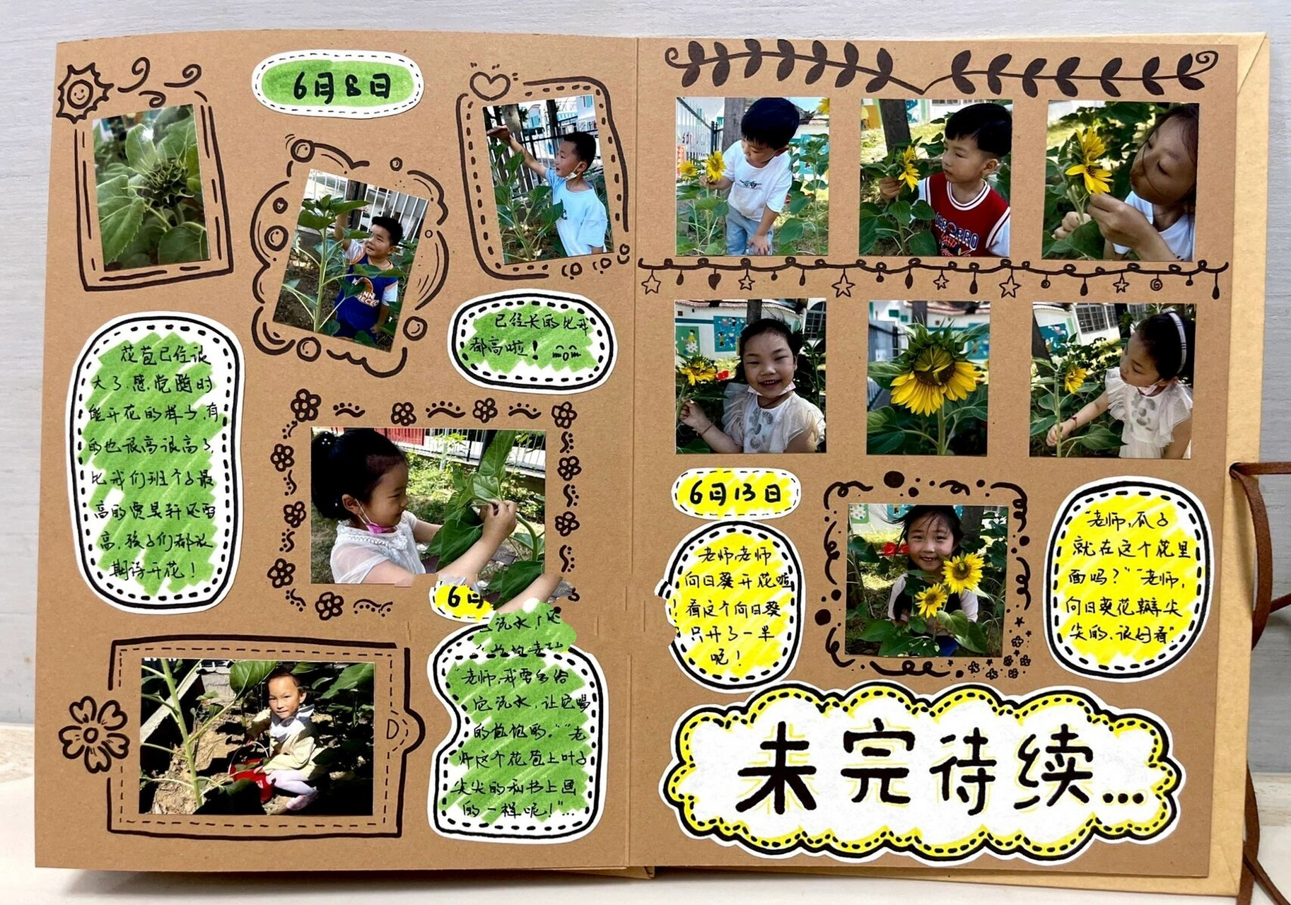 幼儿园班本课程-你好向日葵🌻  又又又做向日葵🌻课程啦!