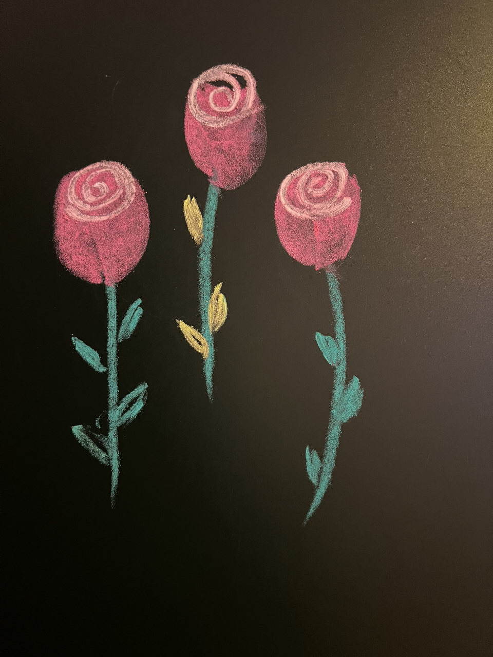 粉笔画花边 花朵图片