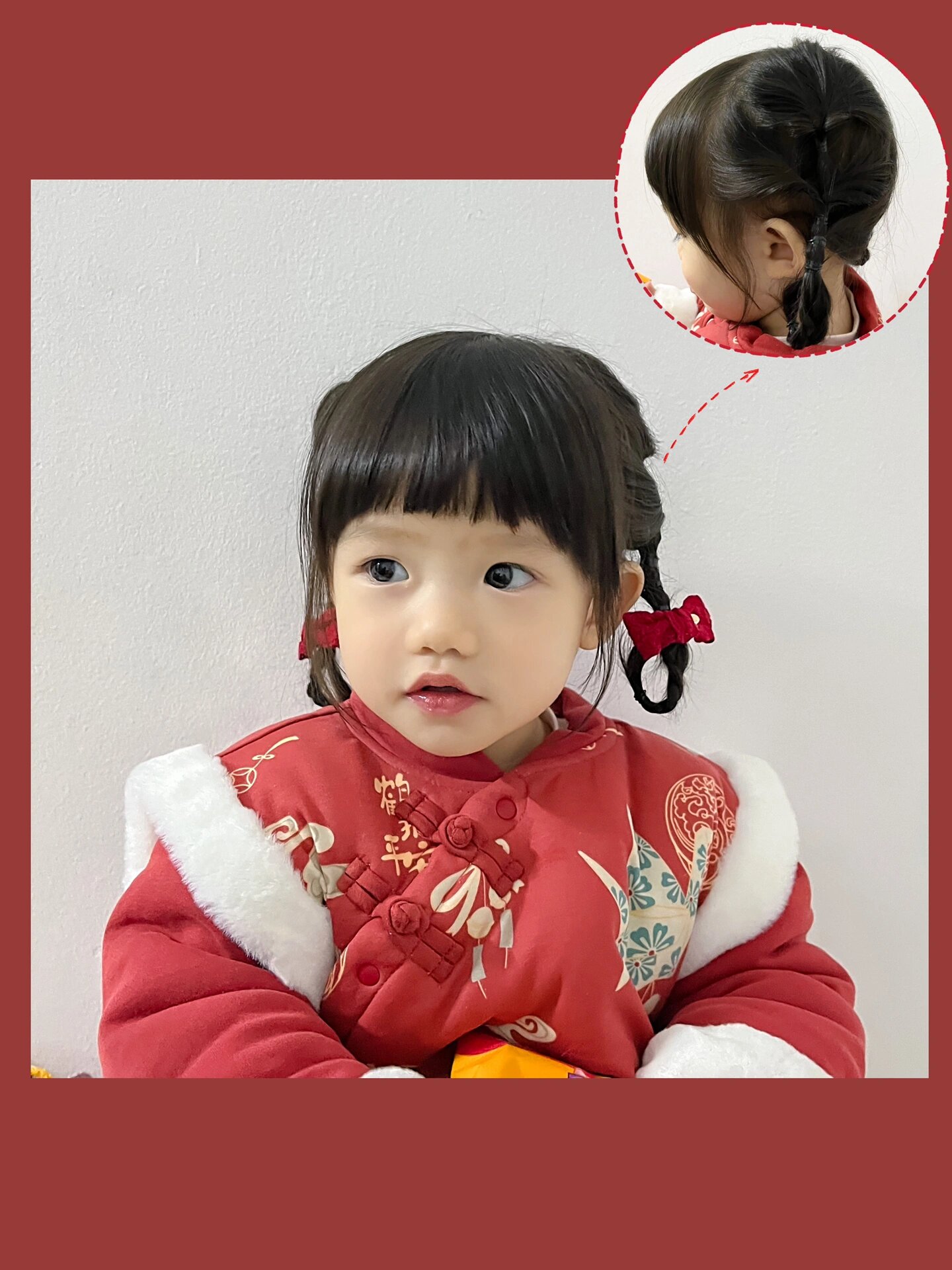 宝宝新年发型?6款超简单编发~拜年人见人夸