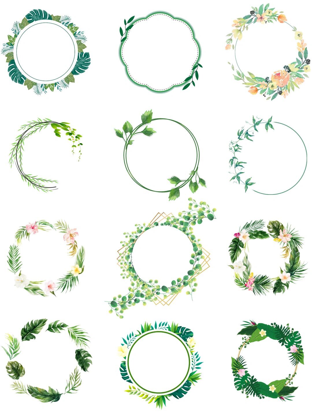 美到极致!树叶边框免扣素材分享🌿💯