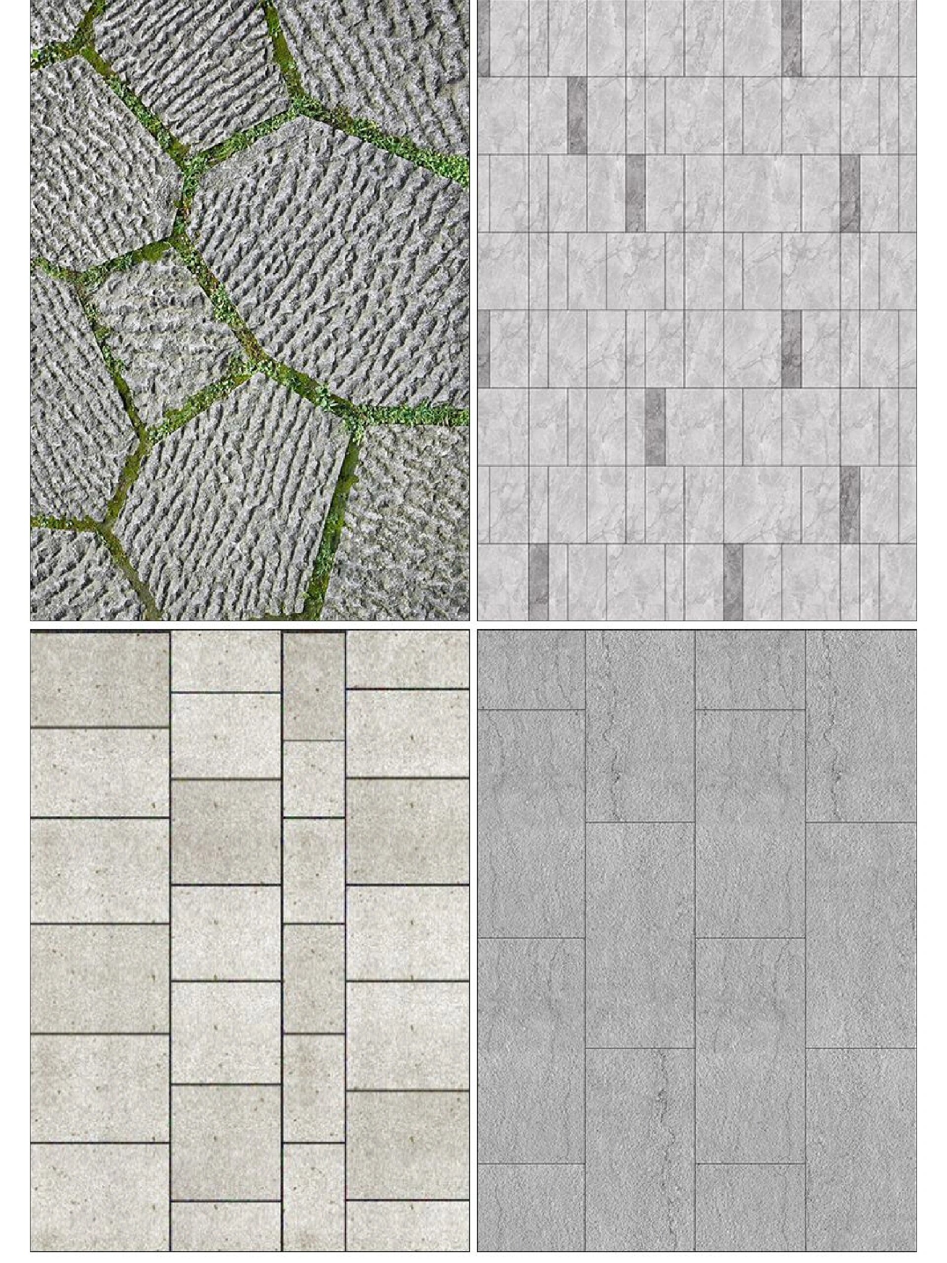 景观铺装贴图su材质建筑室外广场墙面地面ps石材花岗岩高清3d素材 5元