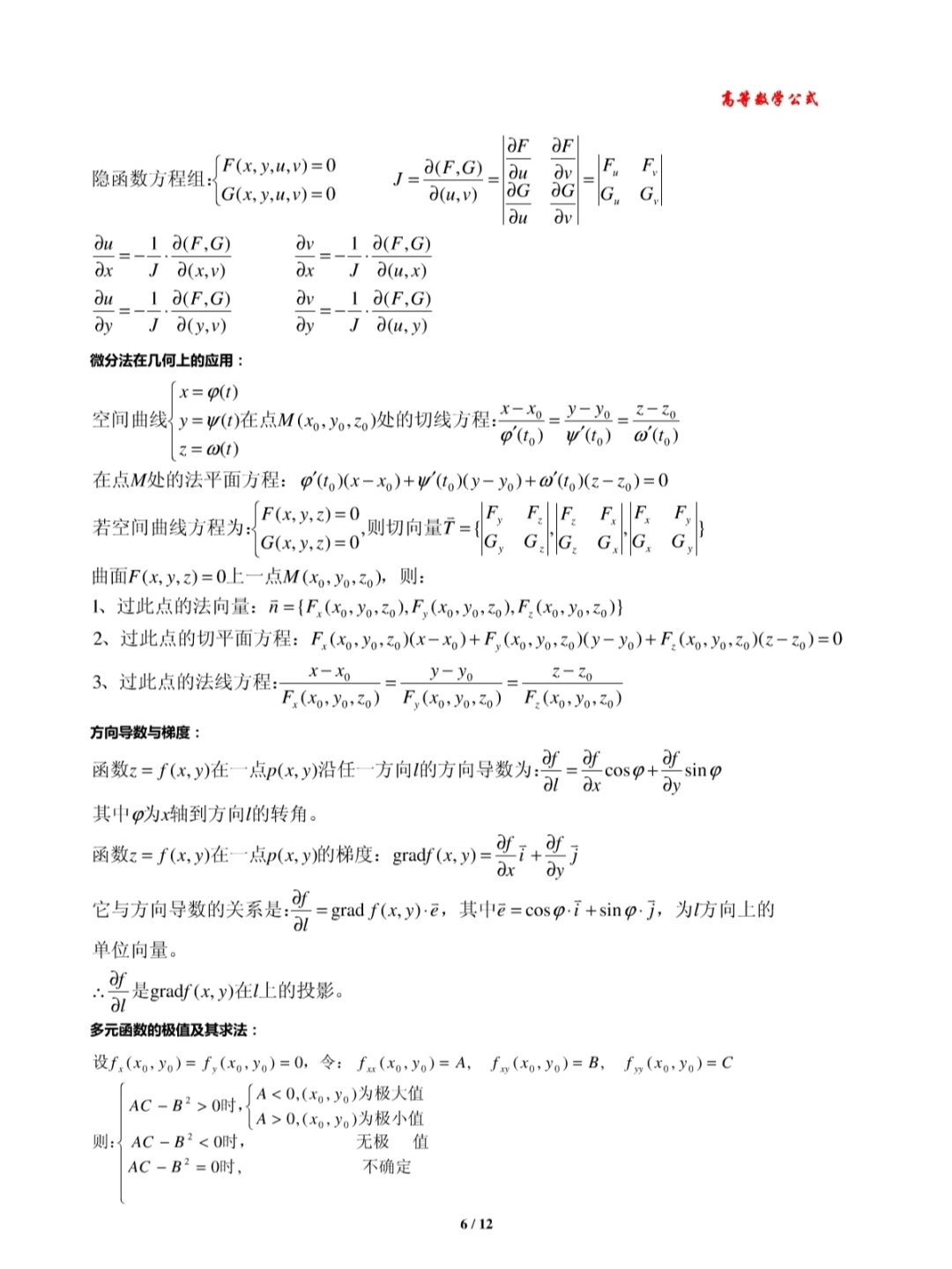 大学高数公式大全11566看这1篇就够啦6015