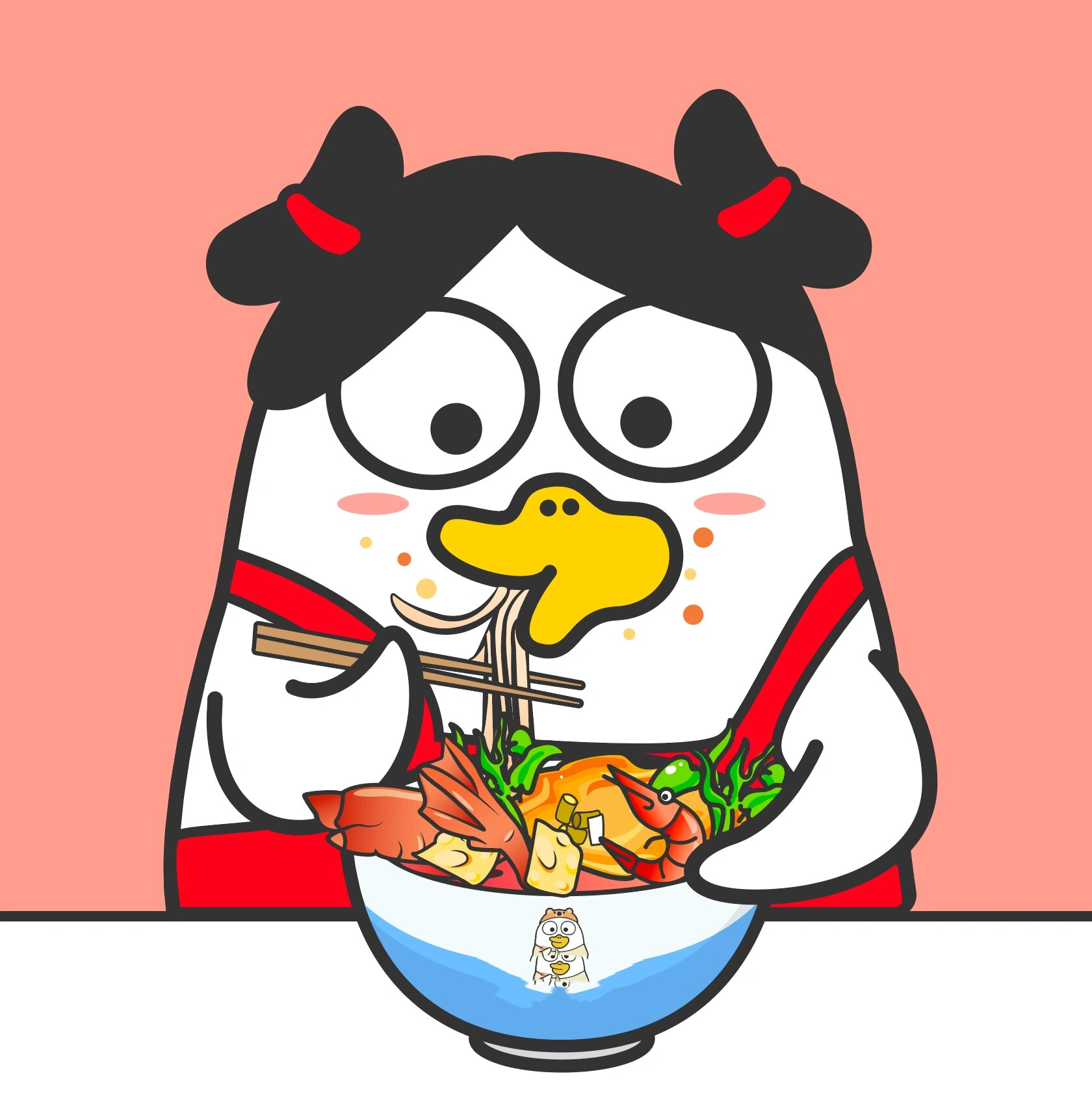 吃螺蛳粉情侣头像来啦