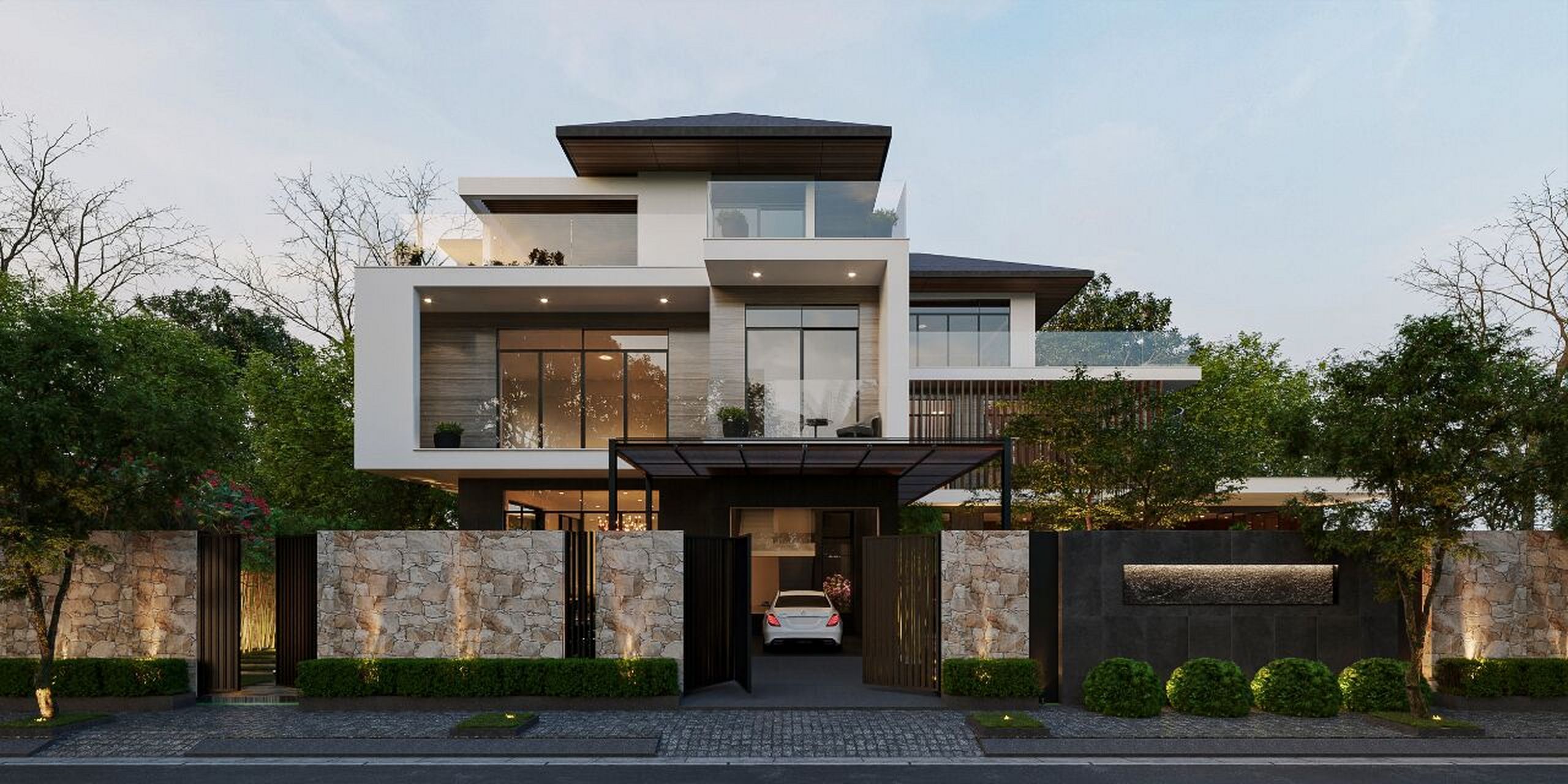 400㎡三层乡村别墅豪宅,今天就梦它吧 - 92如需自建别墅设计施工丨