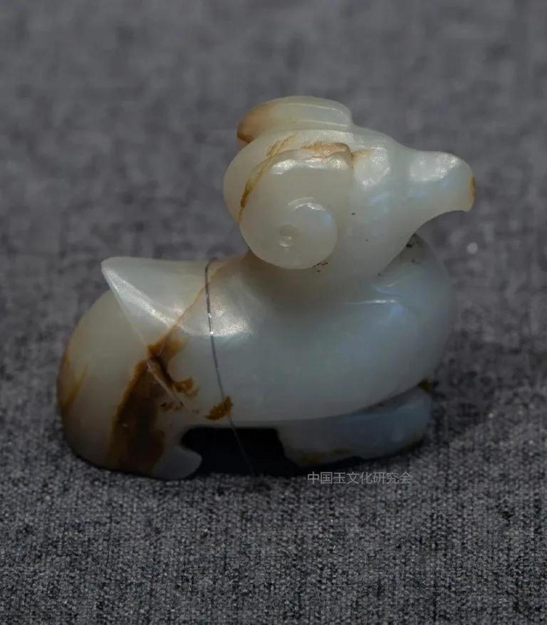 高古玉上的沁色 清代·乾隆玉器 清代老玉件