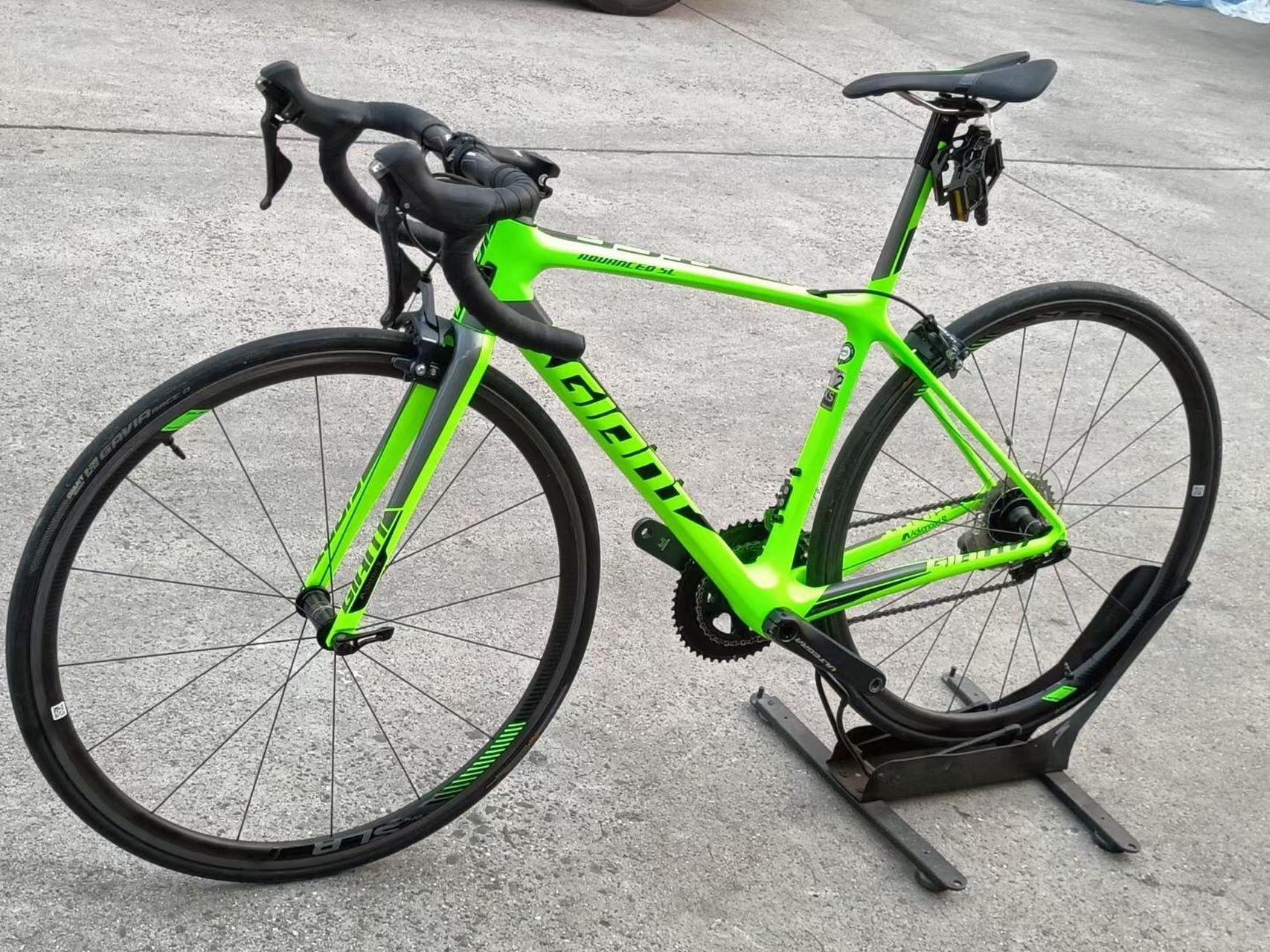 捷安特tcr adv sl2顶级碳纤维公路车,台湾生产,9新,xs码,22速,禧玛诺r