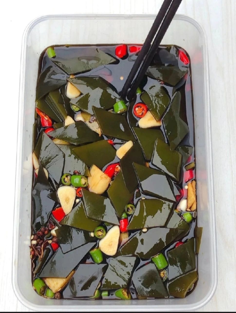 用料: 醋,生抽,海带	 ,糖