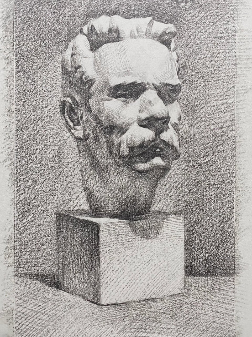 高尔基石膏头像 之前那张高尔基没有完整版给弄丢了,粉丝想要看完整版