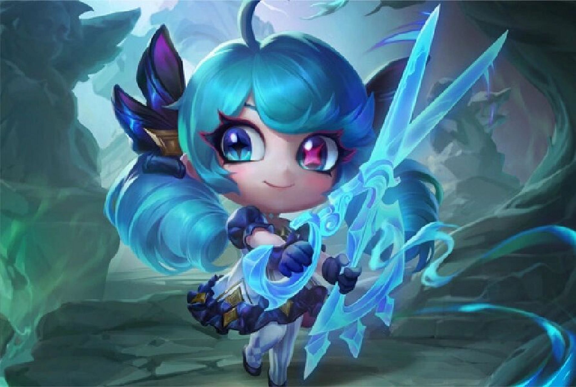 云顶之弈新增小小英雄-格温 是斗魂觉醒皮肤的格温 钱包表示难崩