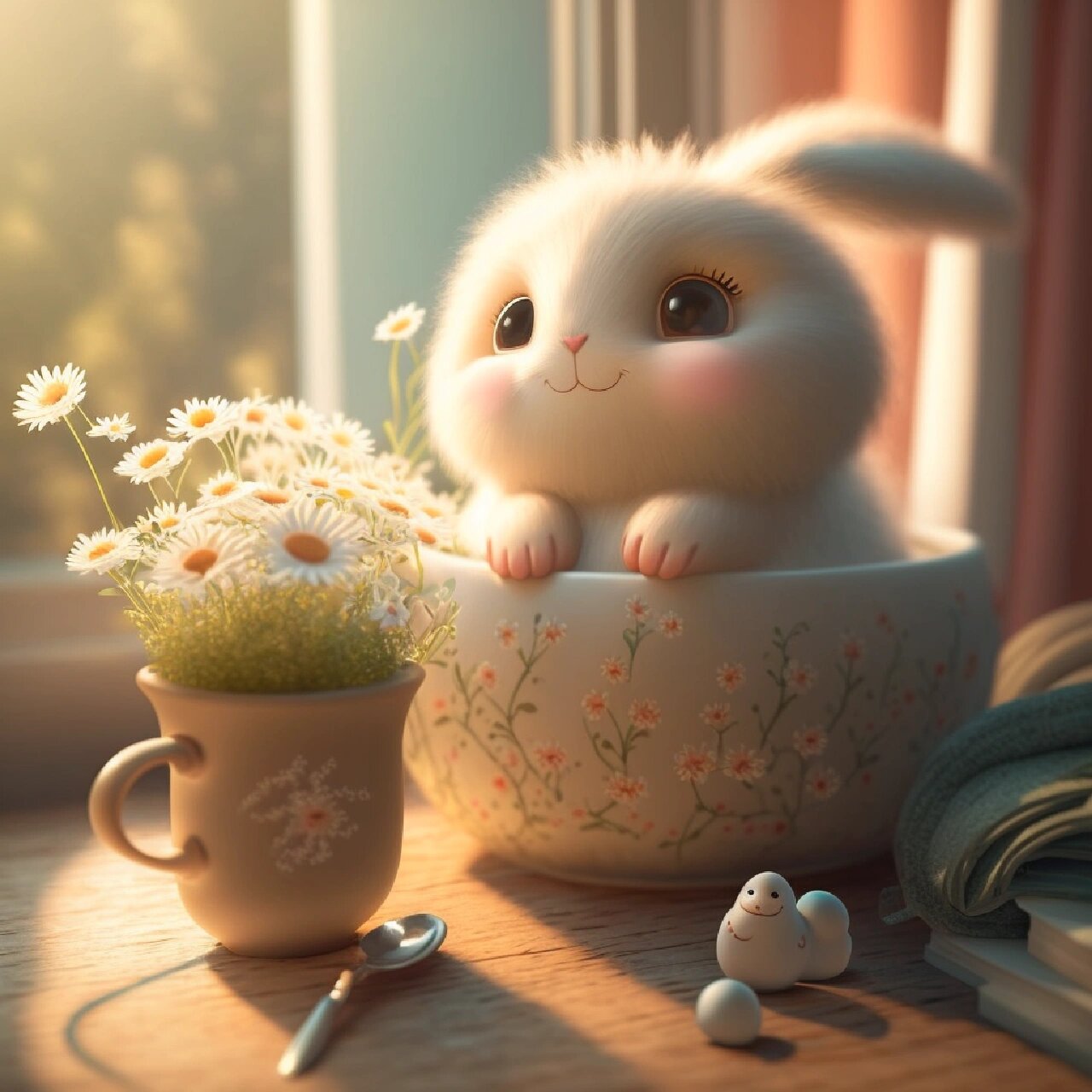 萌萌哒茶杯兔来喽
