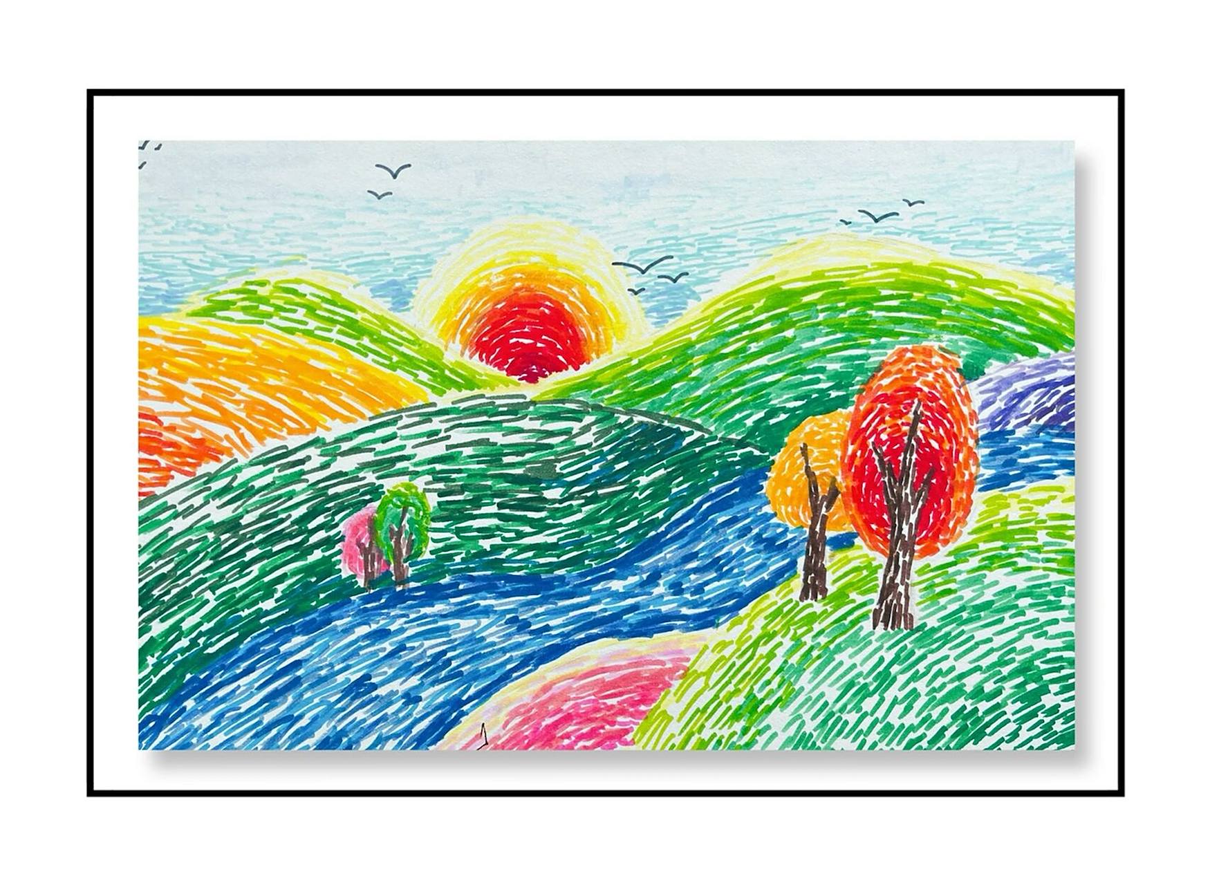 四年级下册《奇妙的点彩画》 近期忙的团团转