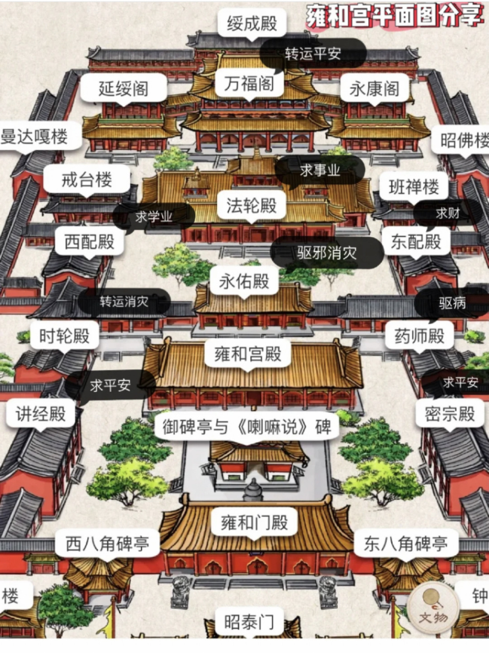 雍和宫地图全景地图图片