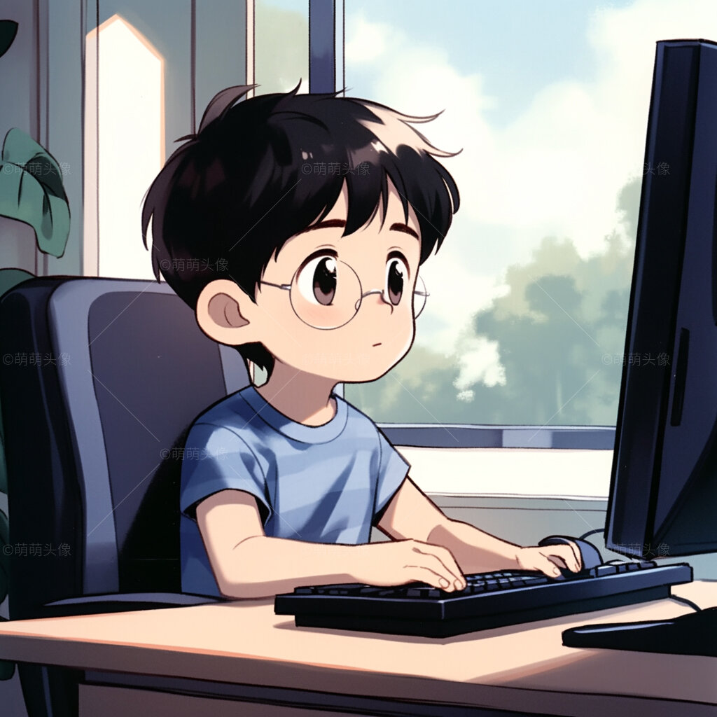 办公室男神|夏日男生工作头像98