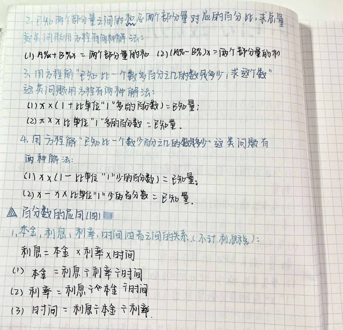 百分数的应用 数学笔记 六上数学 七.百分数的应用      919191