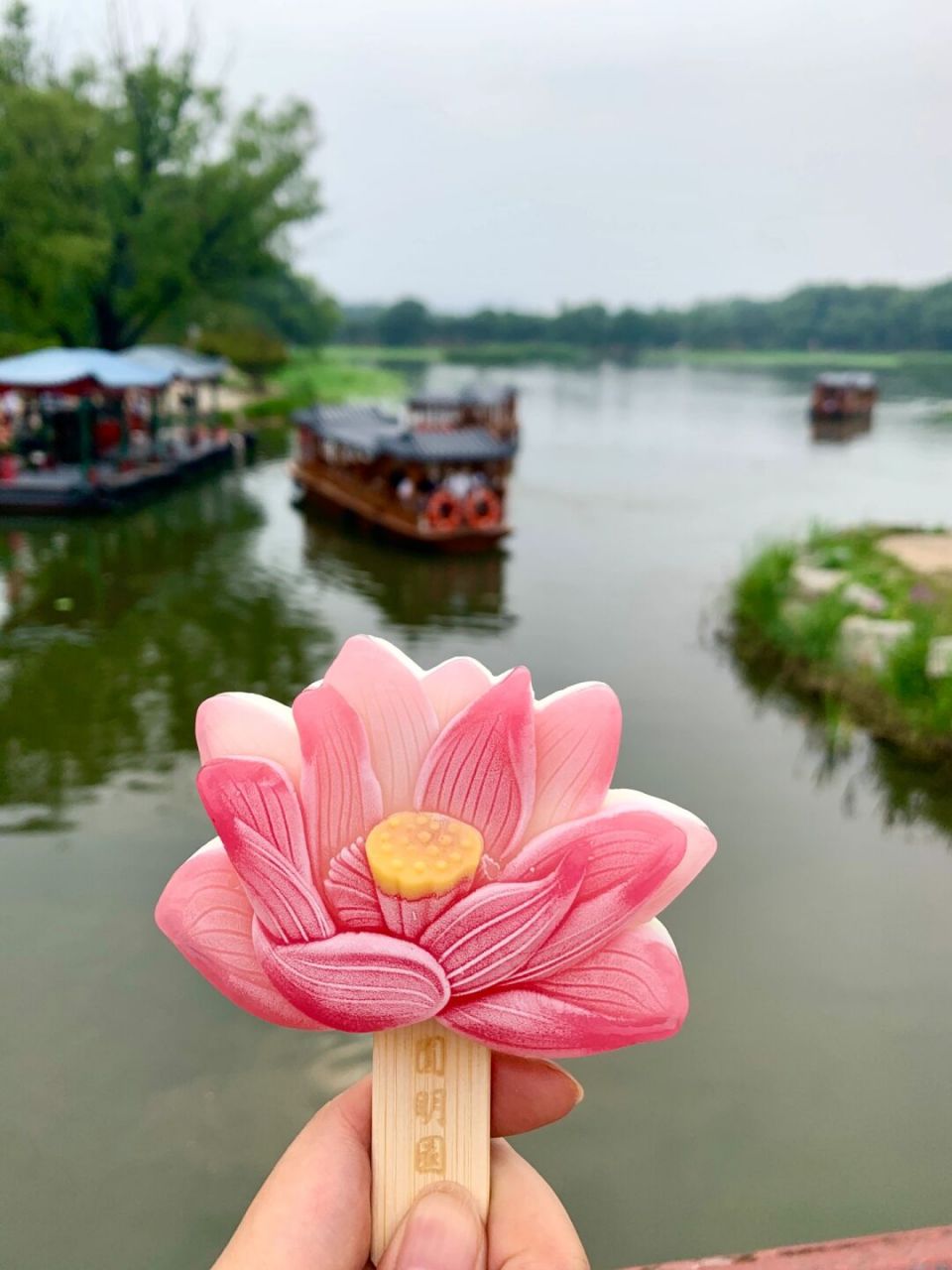 想看一看大家的文创雪糕 我先来,圆明园的荷花03文创雪糕,草莓酸奶