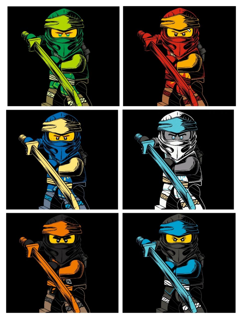 幻影忍者18选六 可以是不同图的哦 涨流量