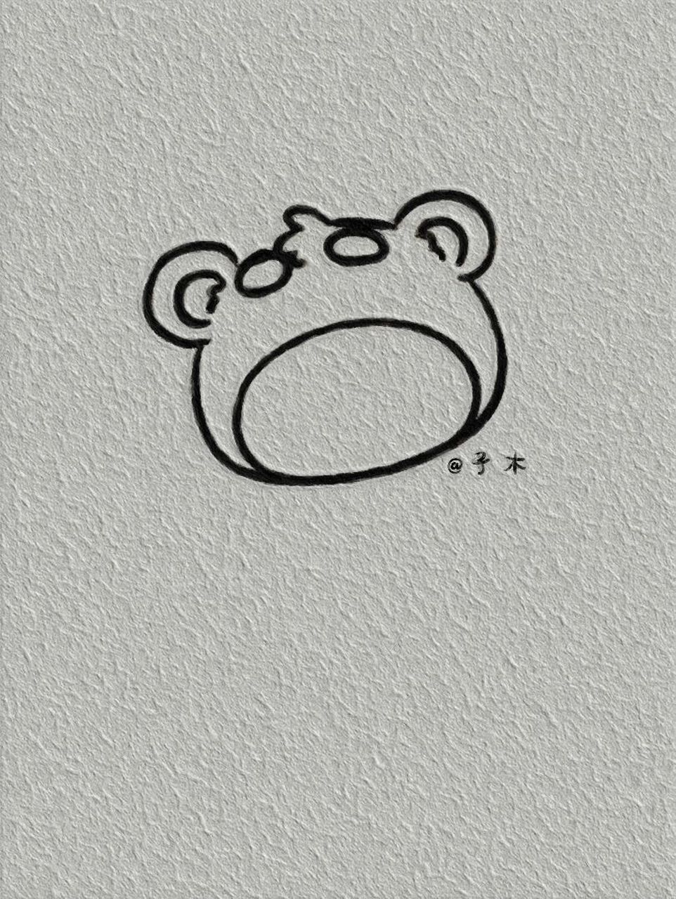 草莓熊简笔画附教程 草莓熊简笔画附教程 临摹自:一笼馒头