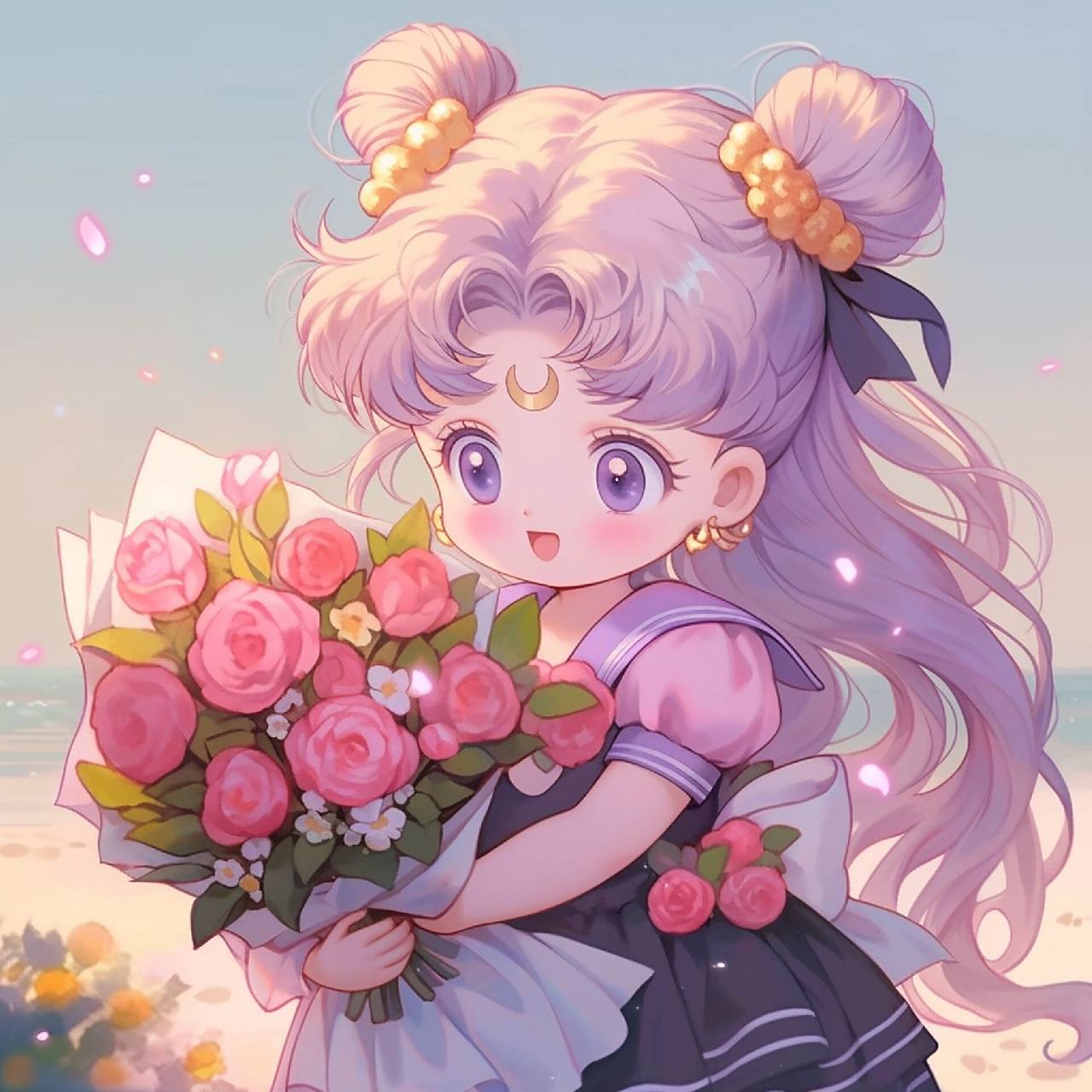 幸运头像 | 捧花少女,真的会带来幸运吗 不卑不亢,不慌不忙,越努力,越