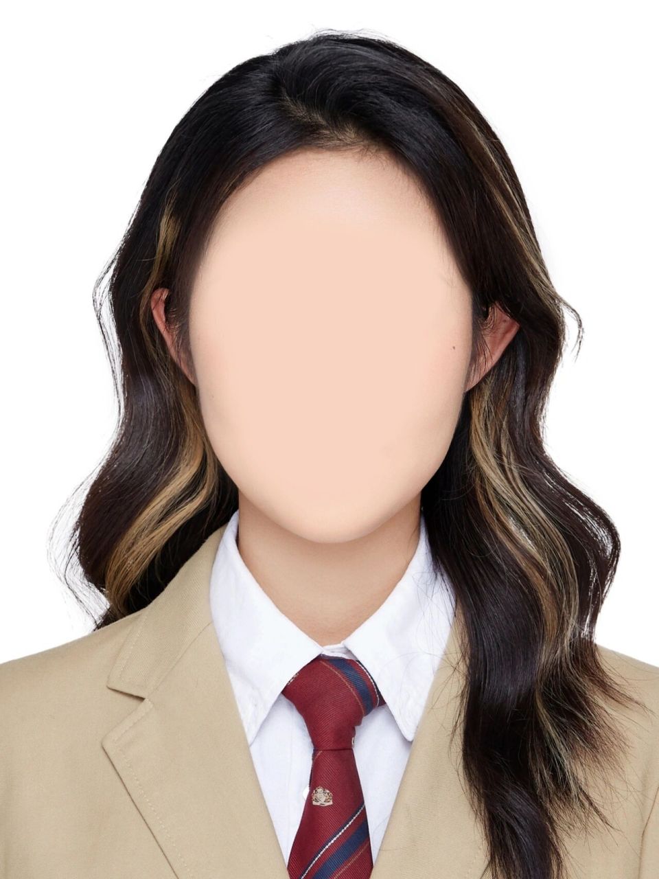 证件照露耳朵眉毛的模板~适合各种场景适用 有些挡住眉毛了通过不了!