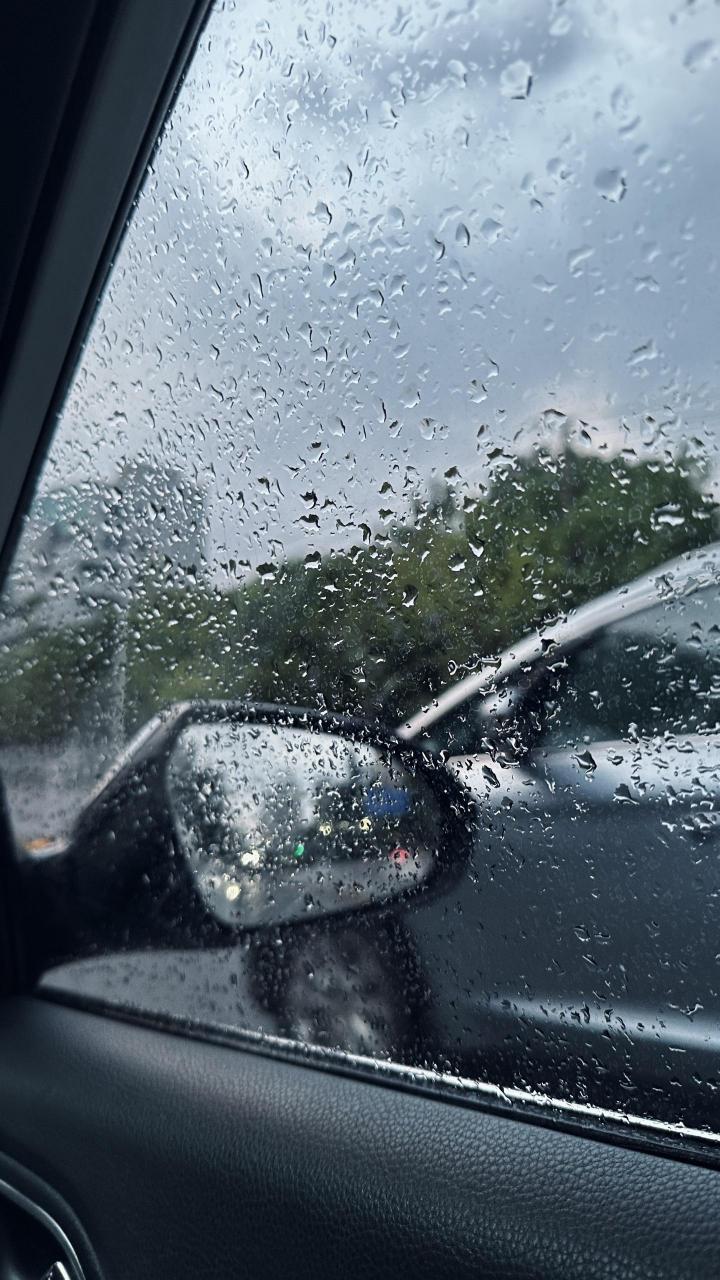 车窗外下雨图片美景图片