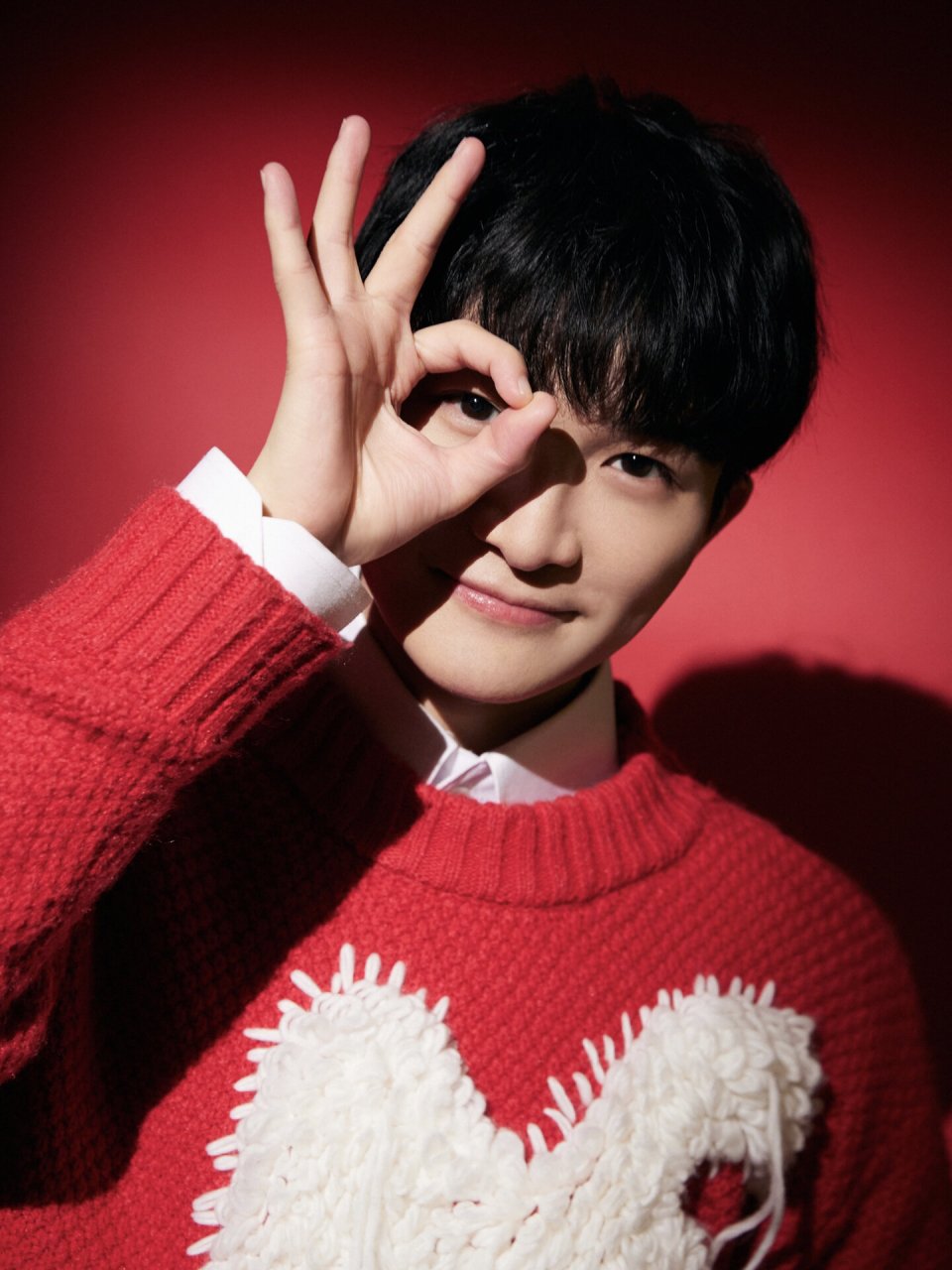 kroche明星同款92|时光音乐人周深兔兔毛衣 感谢 上身 kroche 22aw