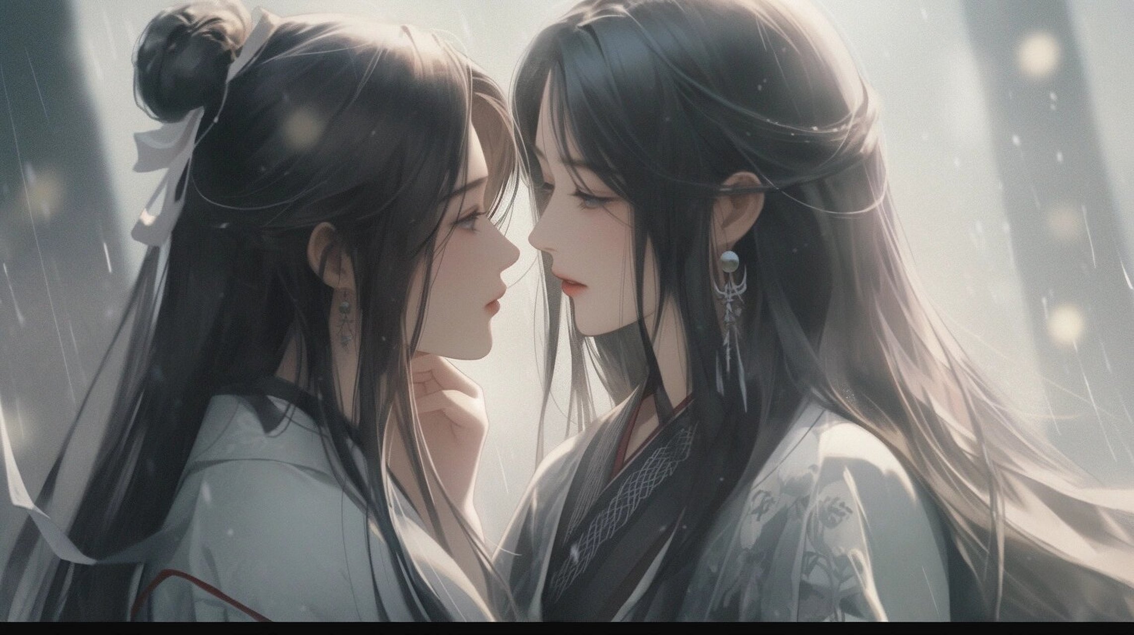 百合古风 双人图片