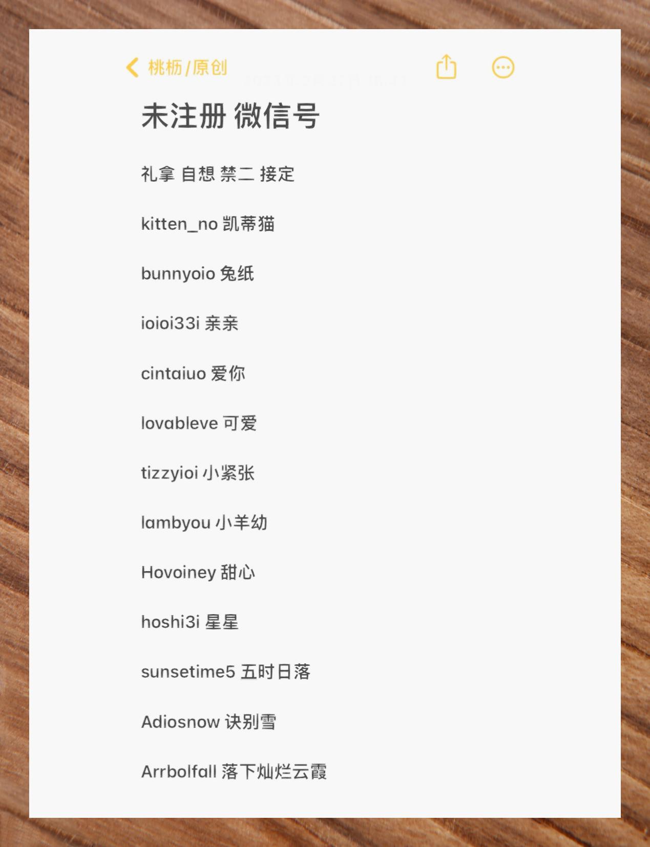 精选微信id集 寓意深远 7894 自创组合,萌萌哒风格上线!
