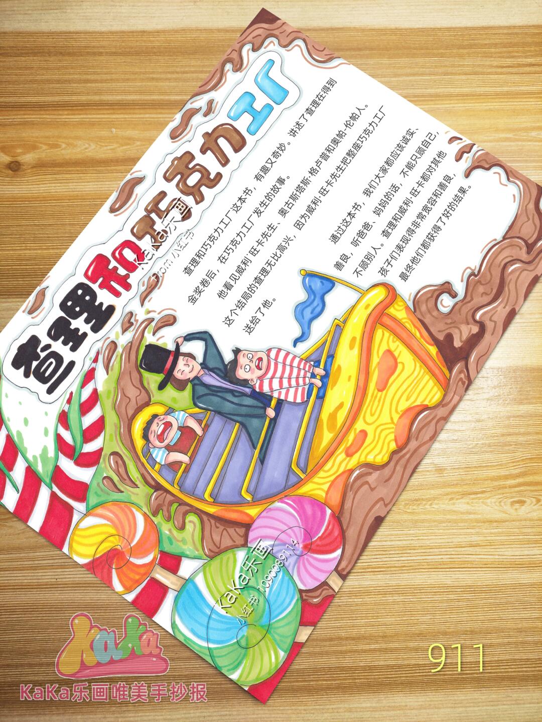【查理和巧克力工厂】观影小报模板911