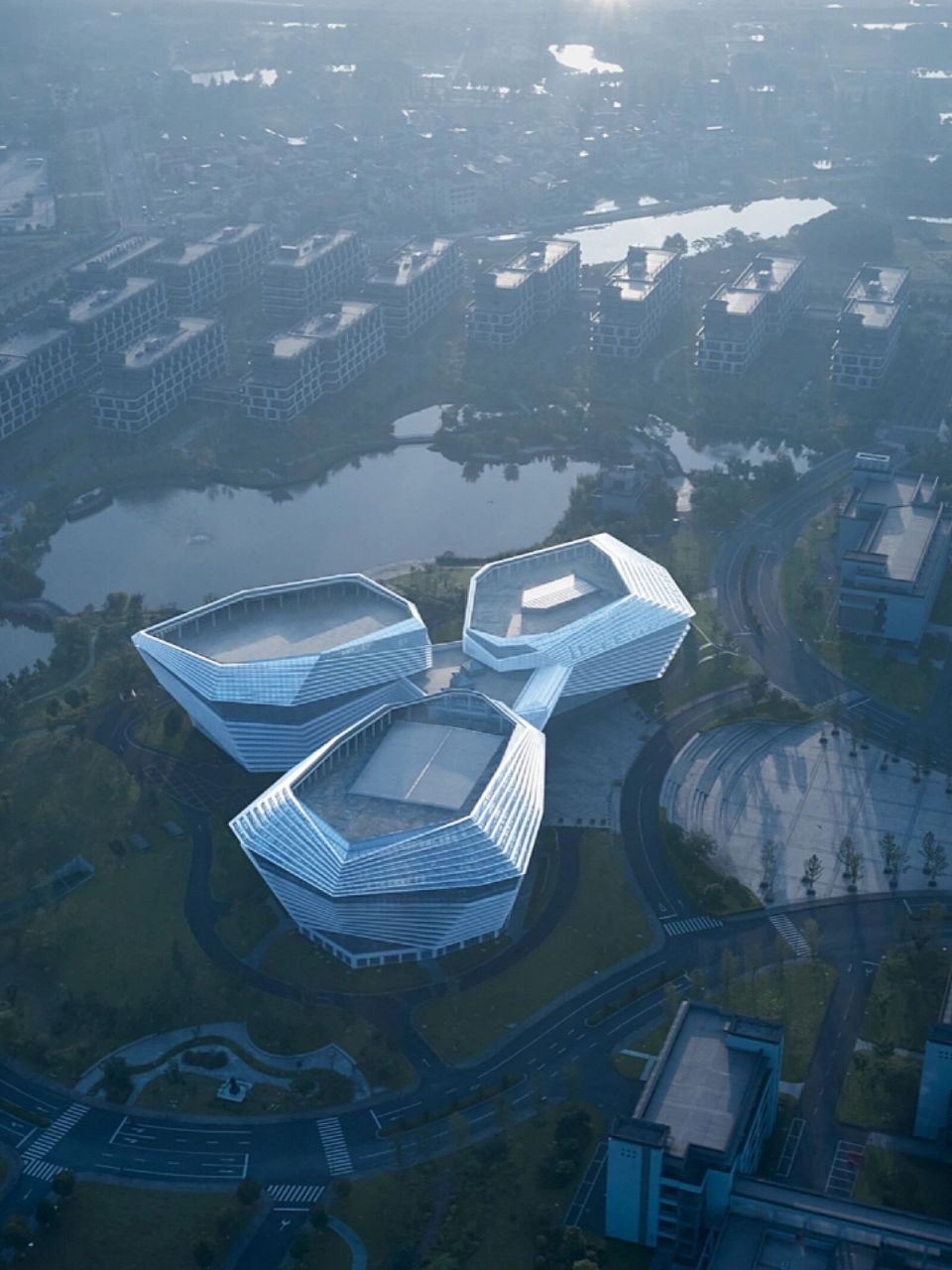 高校建筑设计|浙江师范大学行知学院 拍摄:奥观建筑摄影