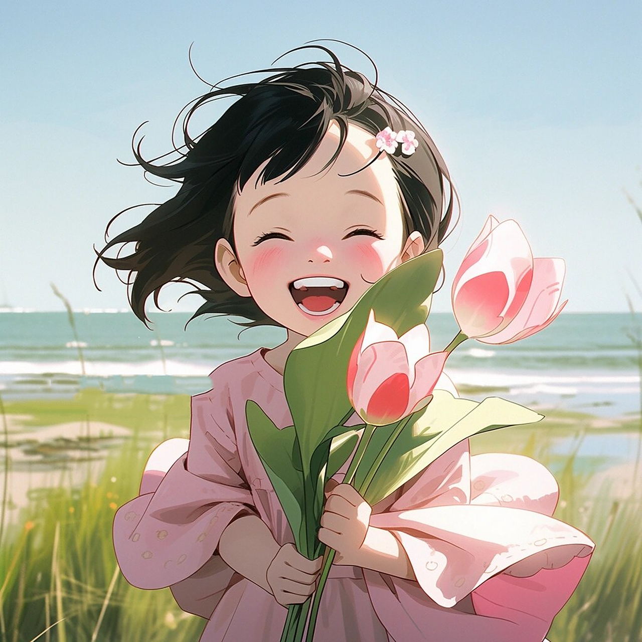 好运女头像/好运三莲 从此便是上上签